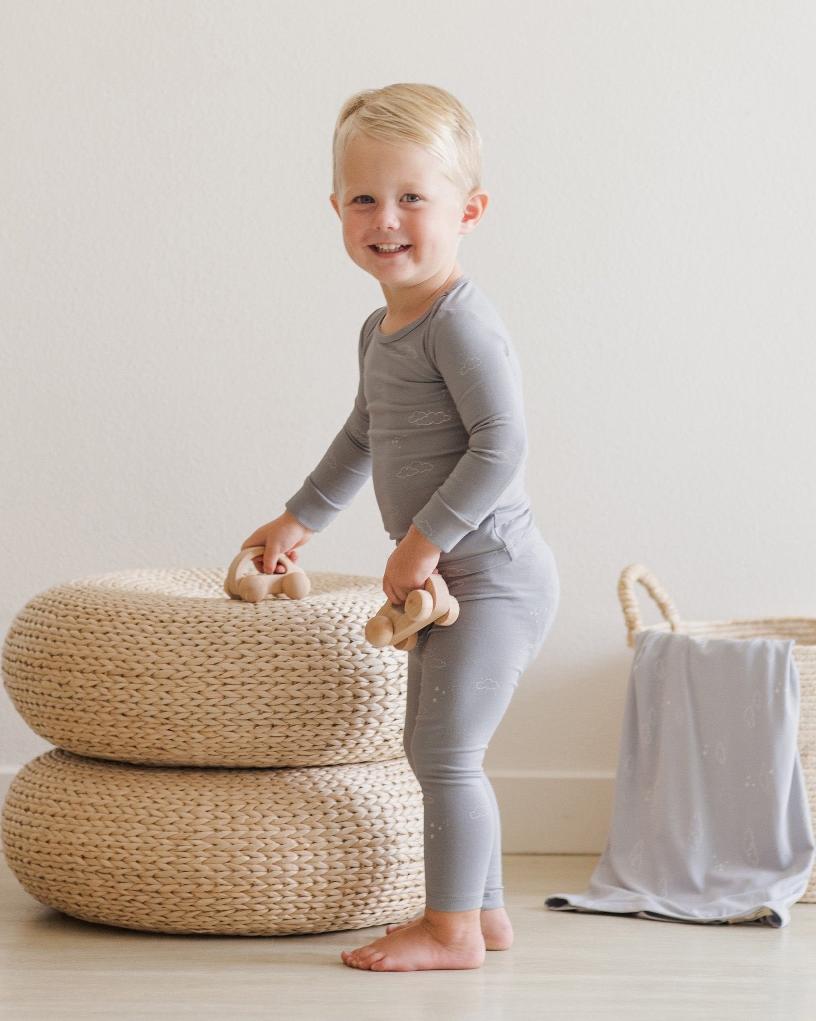 Bamboo Pajama Set || Clouds