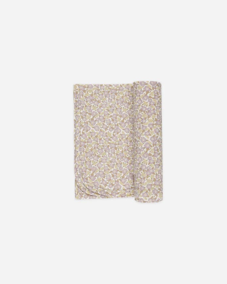 Bamboo Swaddle || Purple Floral
