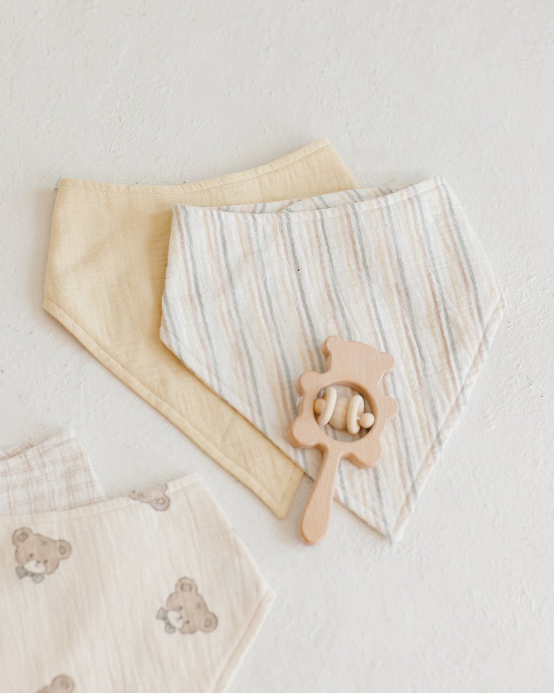 Bandana Scarf - 2 Pack || Summer stripe, Yellow