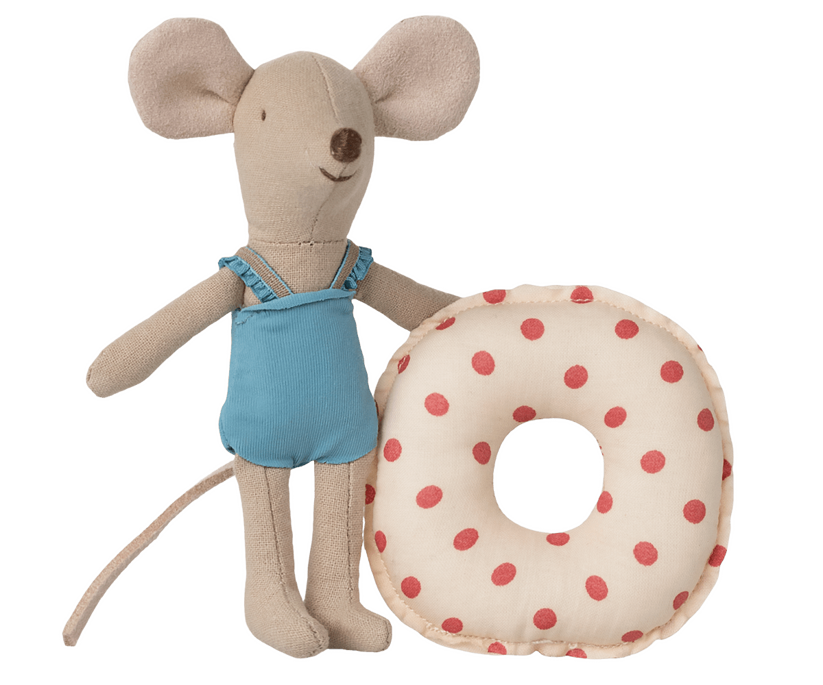 Beach mouse with float, Little sister - Red dot (2025)