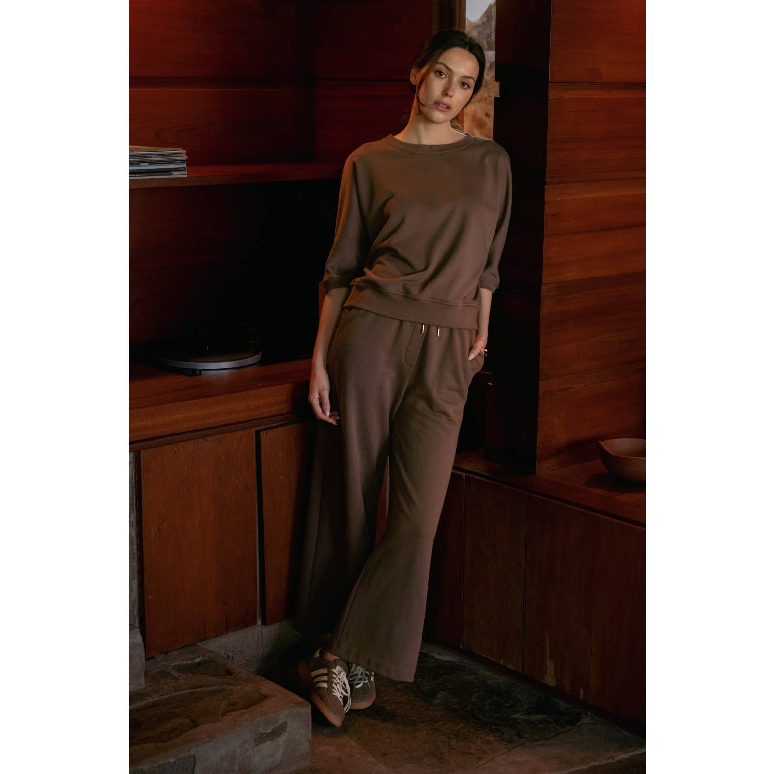 Straight Leg Pants || Truffle