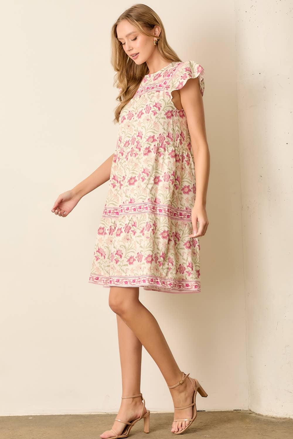 Bohemian Print Mini Dress