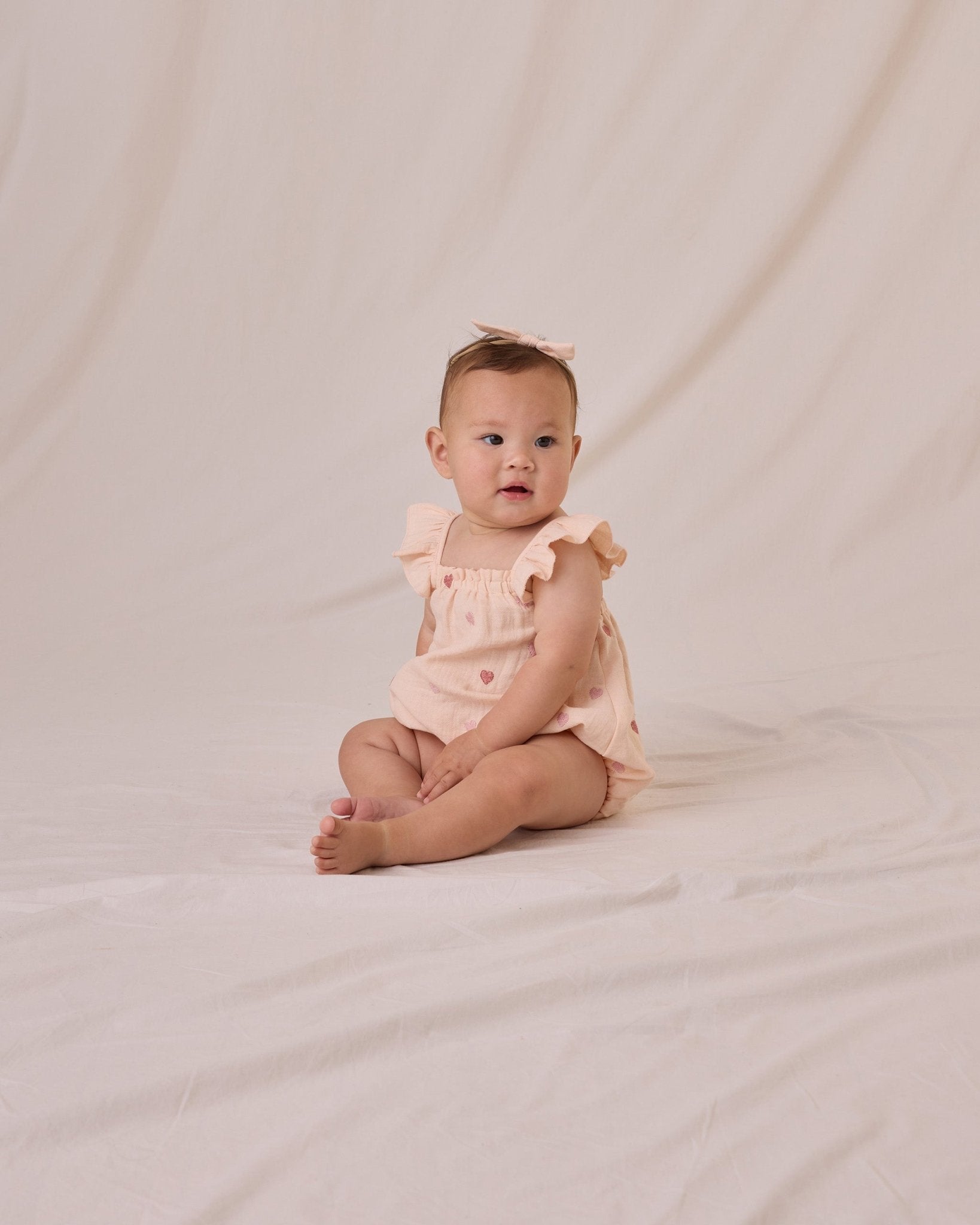 Bonnie Romper || Heart Embroidery - Khanh