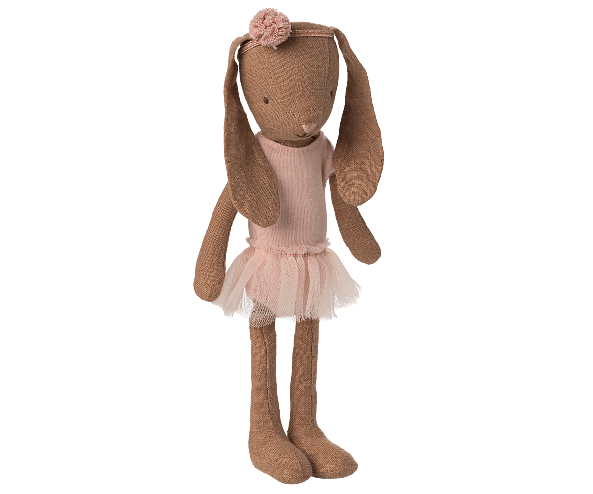 Bunny size 1, Chocolate brown - Ballet suit and skirt rose