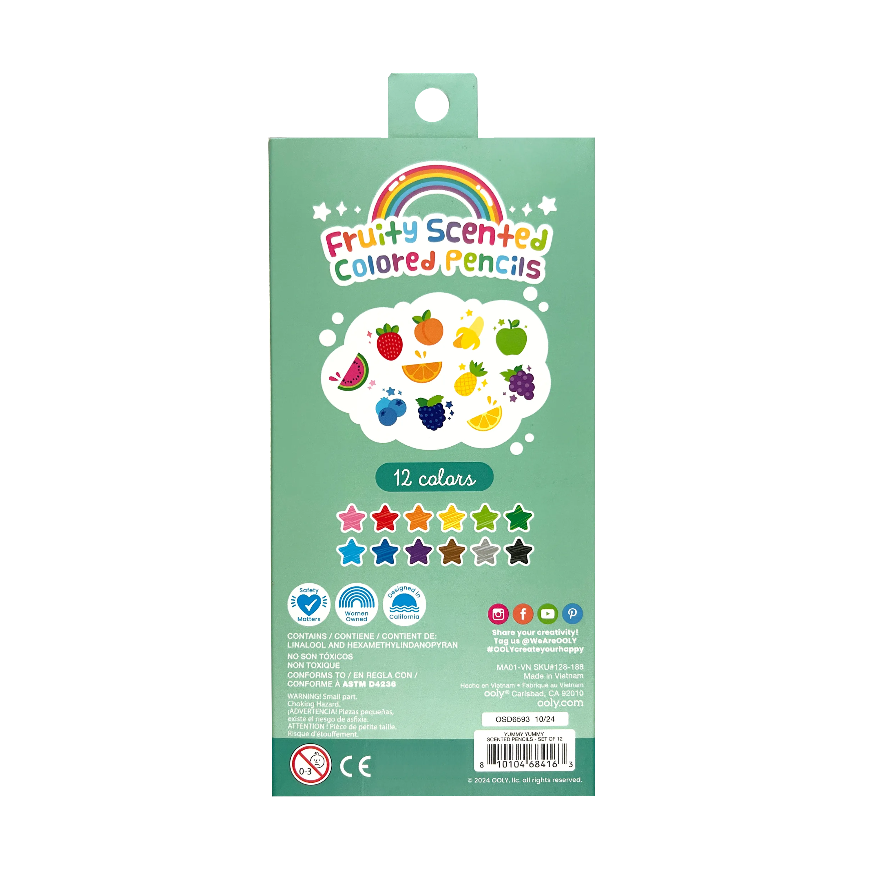 Yummy Yummy Fruit Scented Colored Pencils