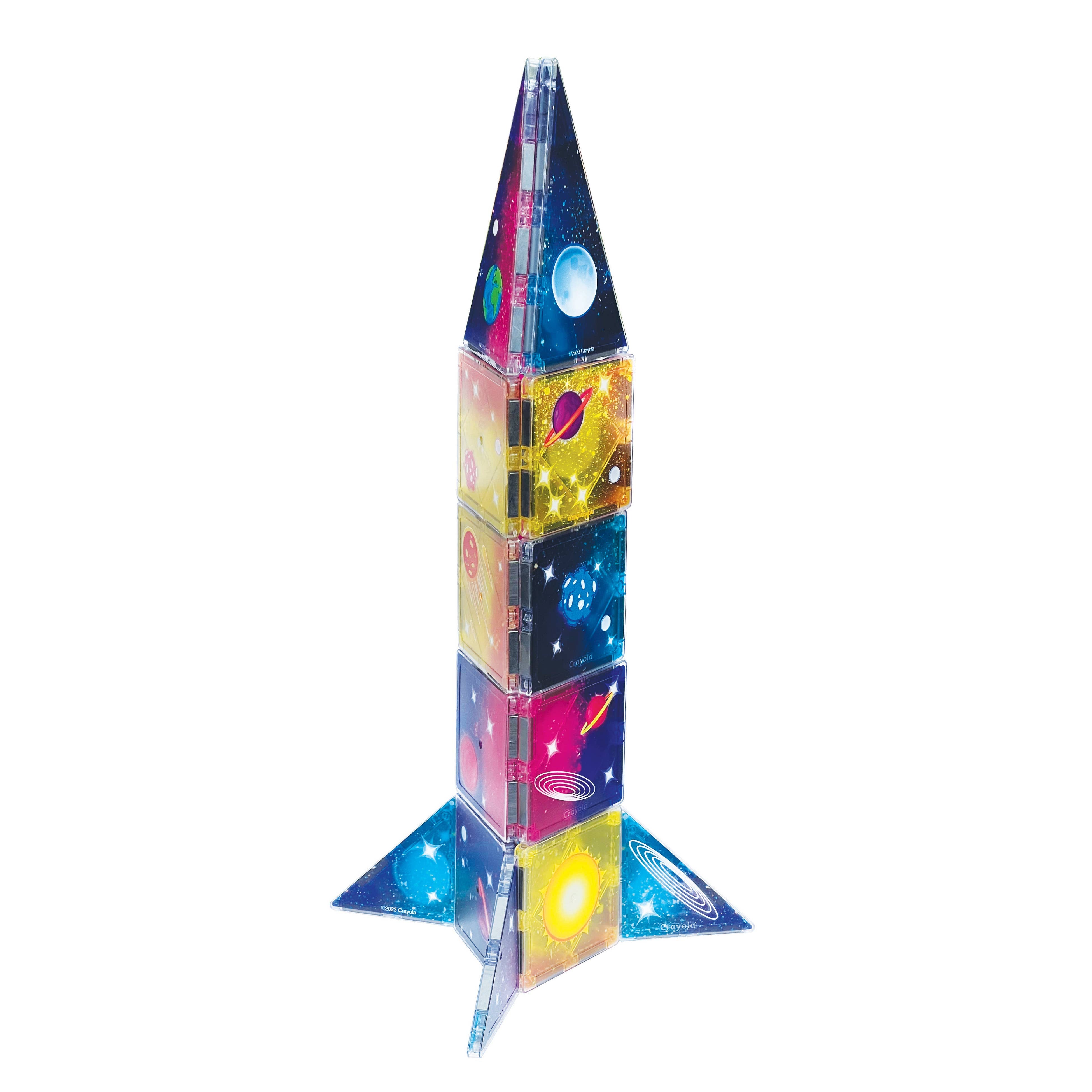 Crayola Cosmic Magnetic Tiles 40-Piece Set