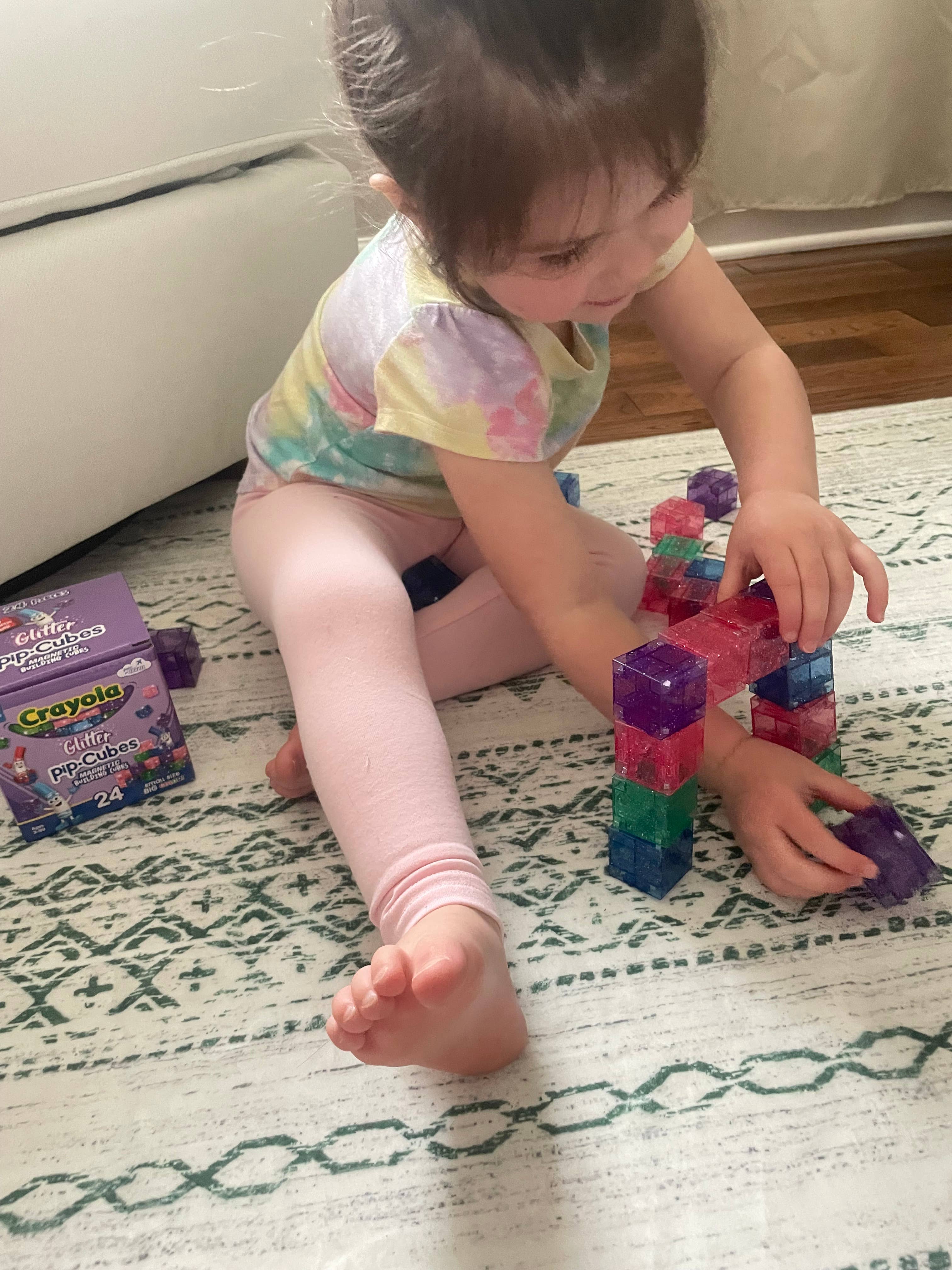 Crayola Glitter PIP Magnetic Cubes 24pc
