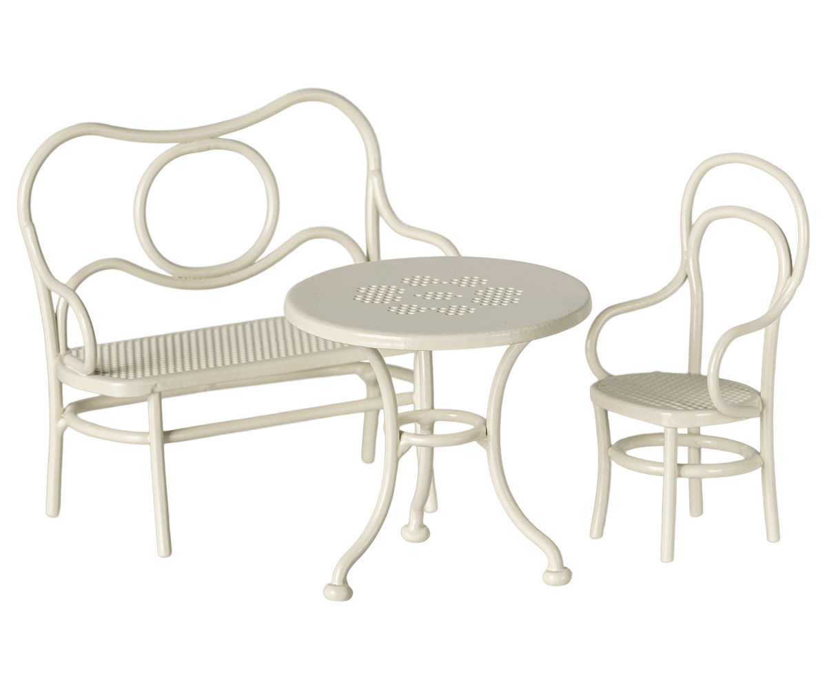 Café set, Mouse, Small - Off white