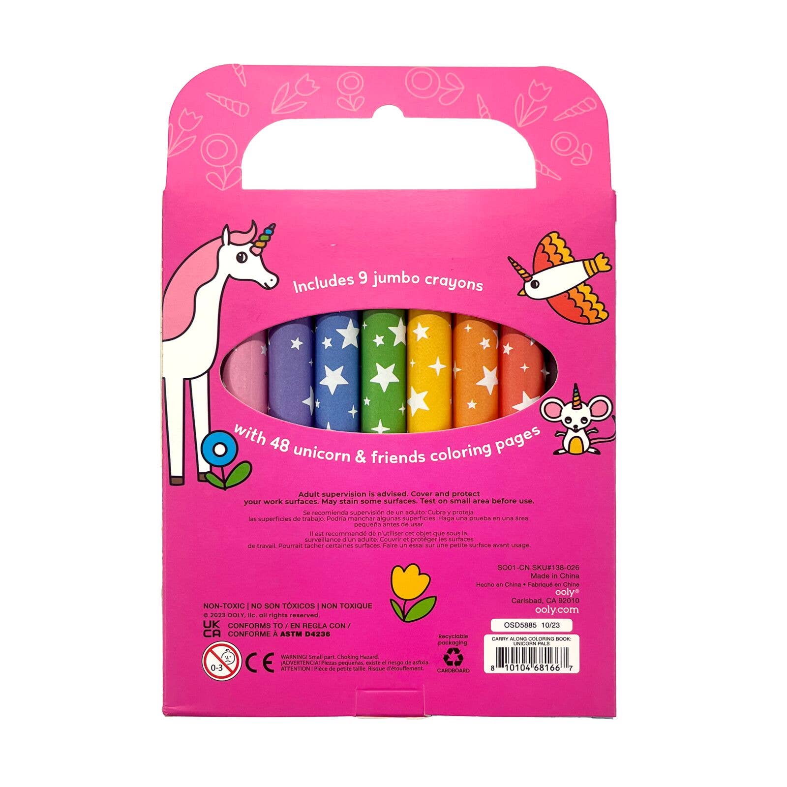 Carry Along Crayons & Coloring Book Kit - Unicorn Pals - Khanh