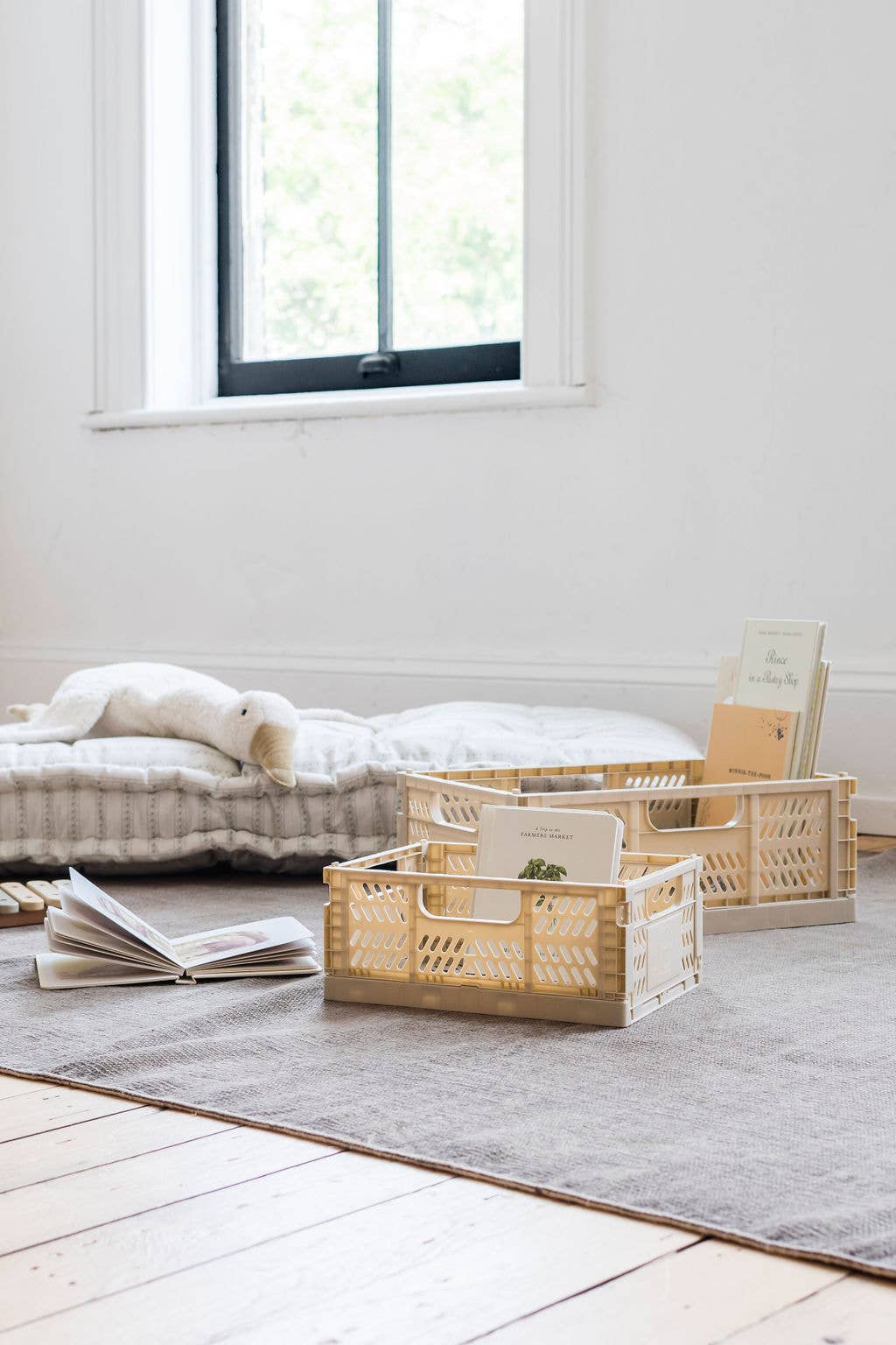 Modern Folding Crate || Sand (Large)
