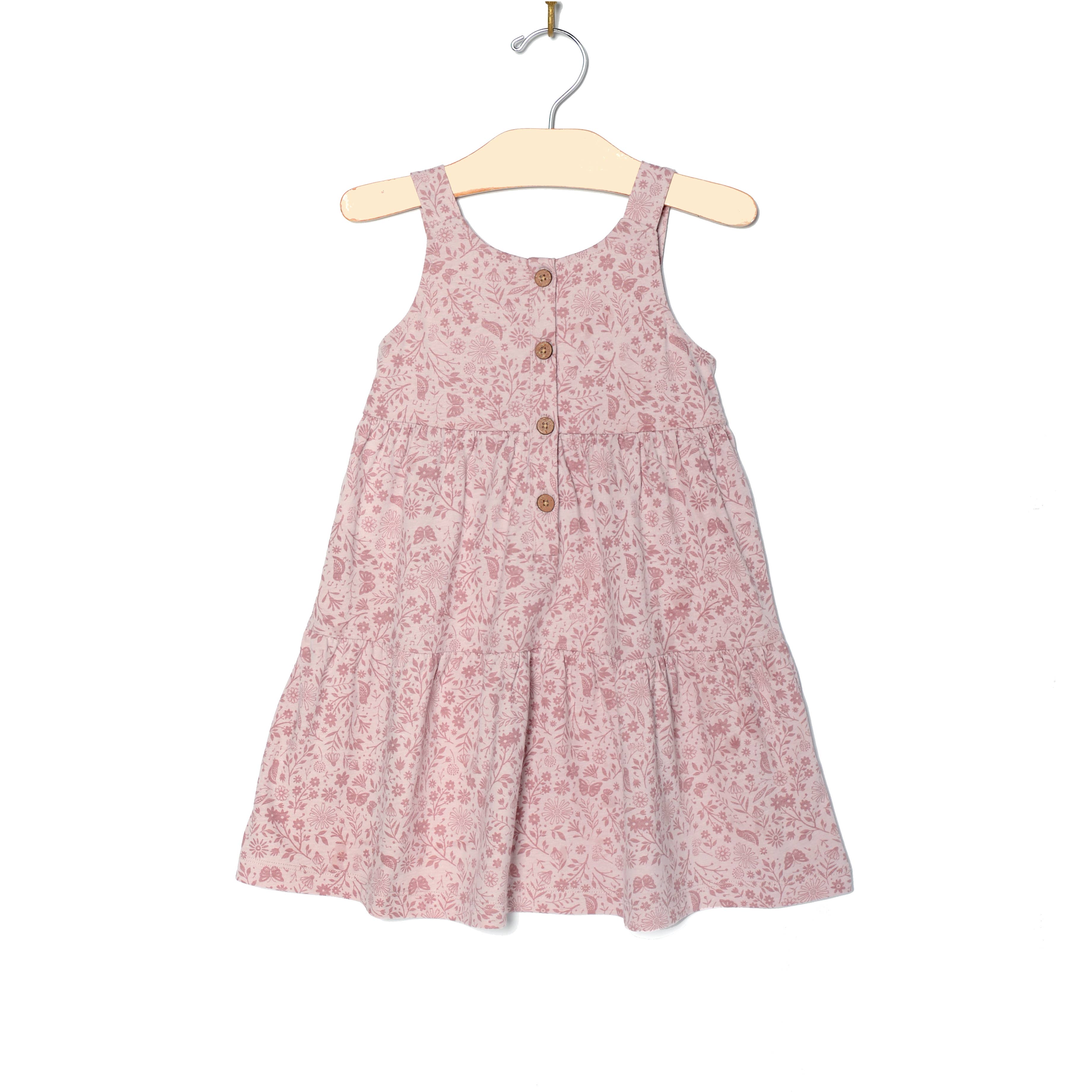 Tiered Tank Dress || Birds and Butterflies