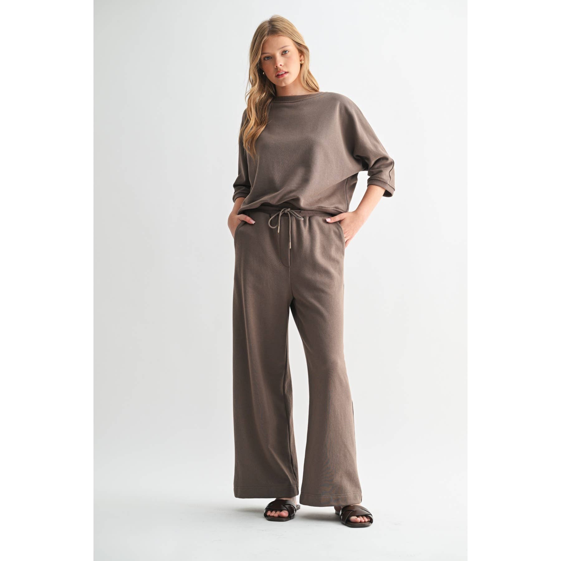 Straight Leg Pants || Truffle