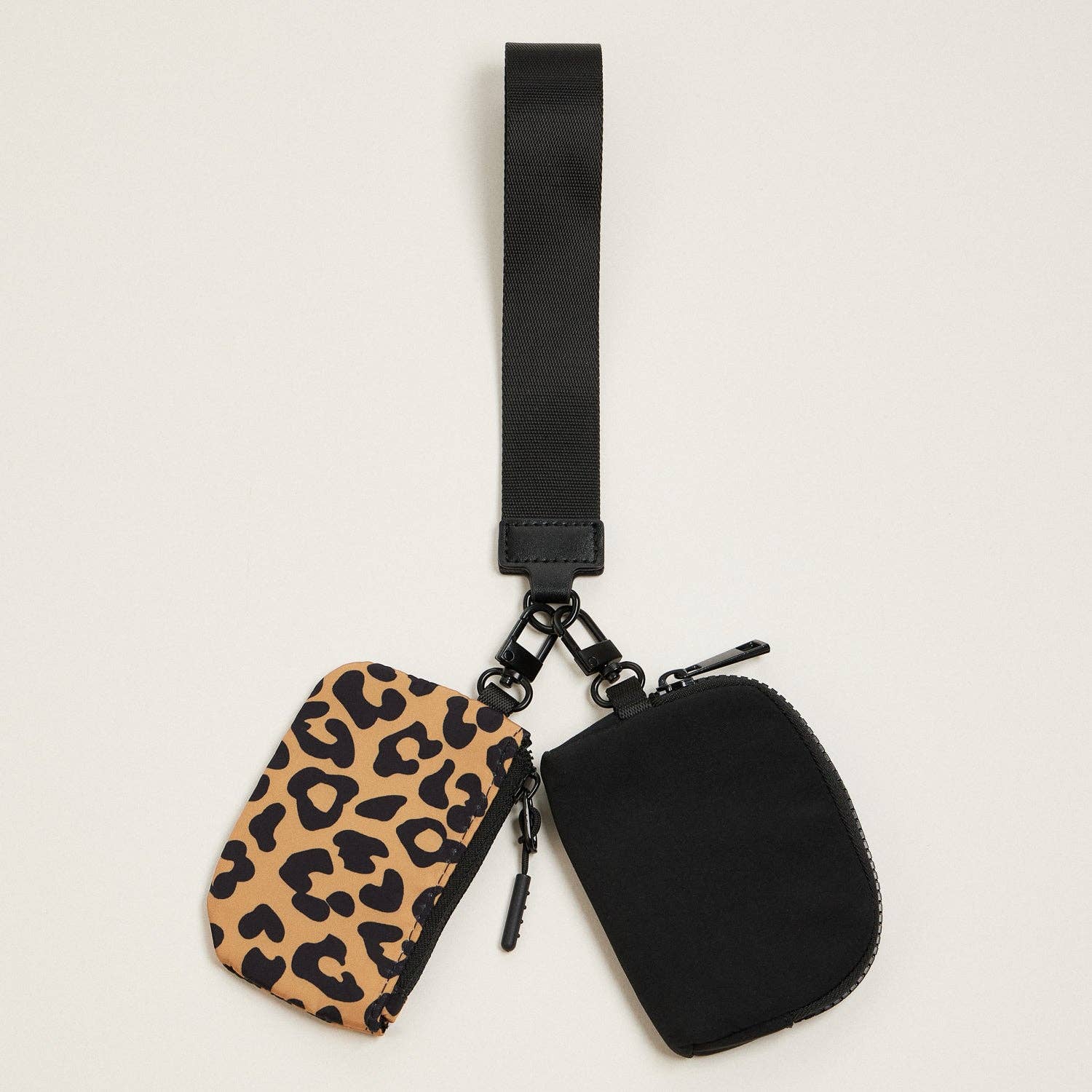Dual Purse Wristlet || Leopard