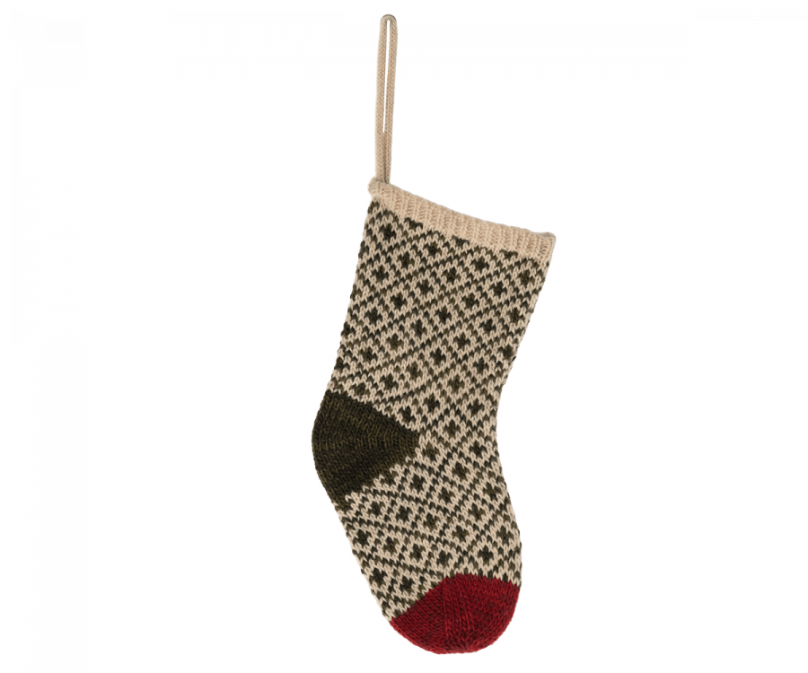 Christmas stocking - Winter green