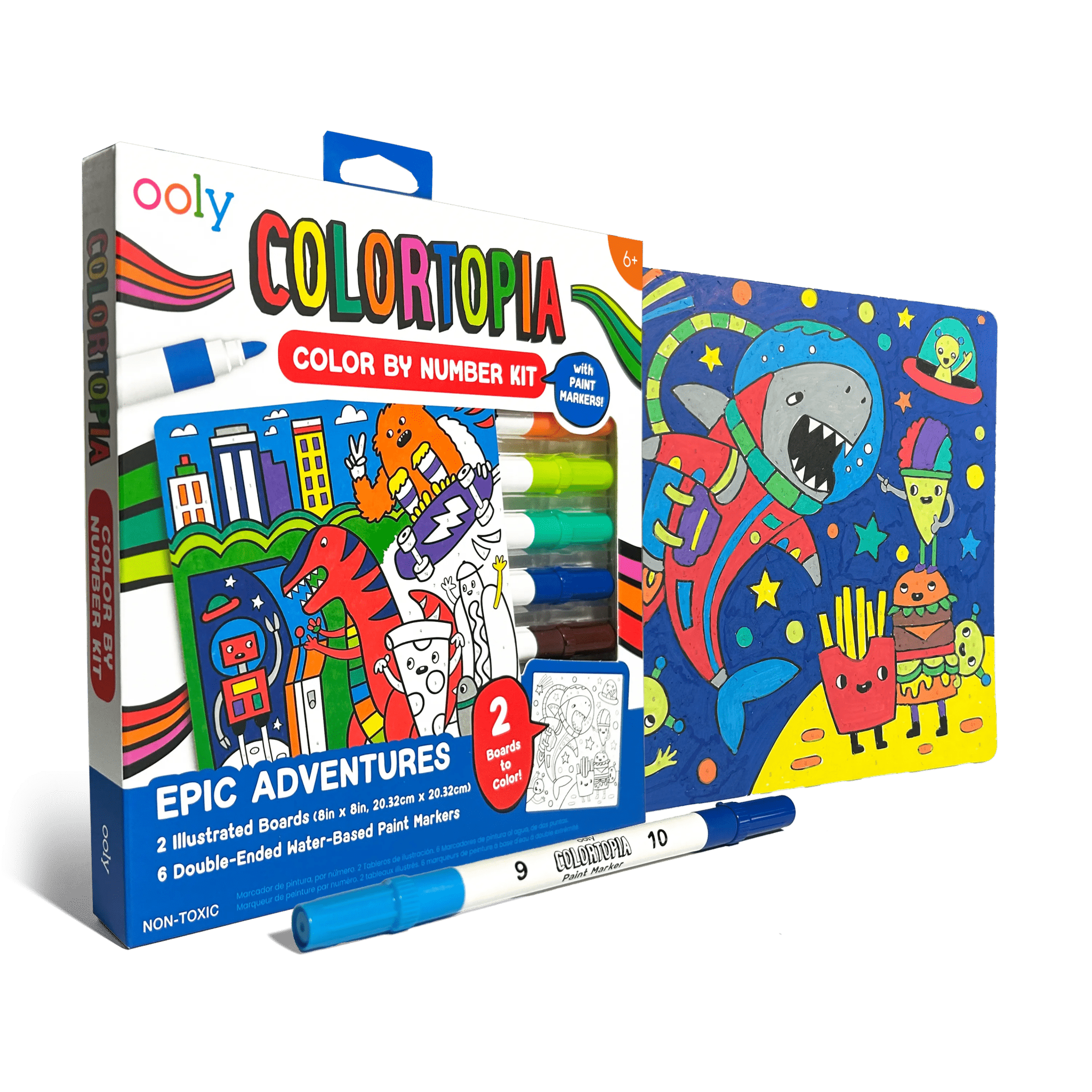 Colortopia Color by Number Paint Marker Kit | Epic Adventure - Khanh