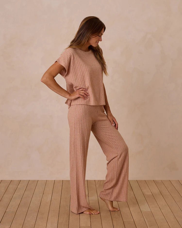 Cozy Rib Knit Set || Grapefruit
