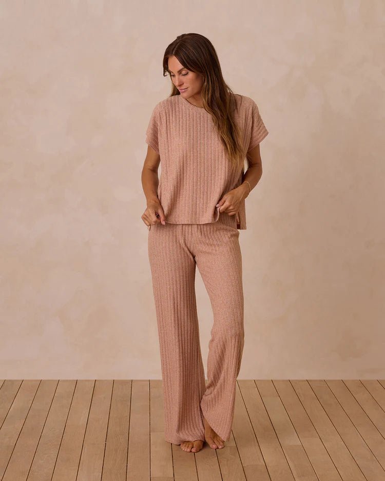 Cozy Rib Knit Set || Grapefruit