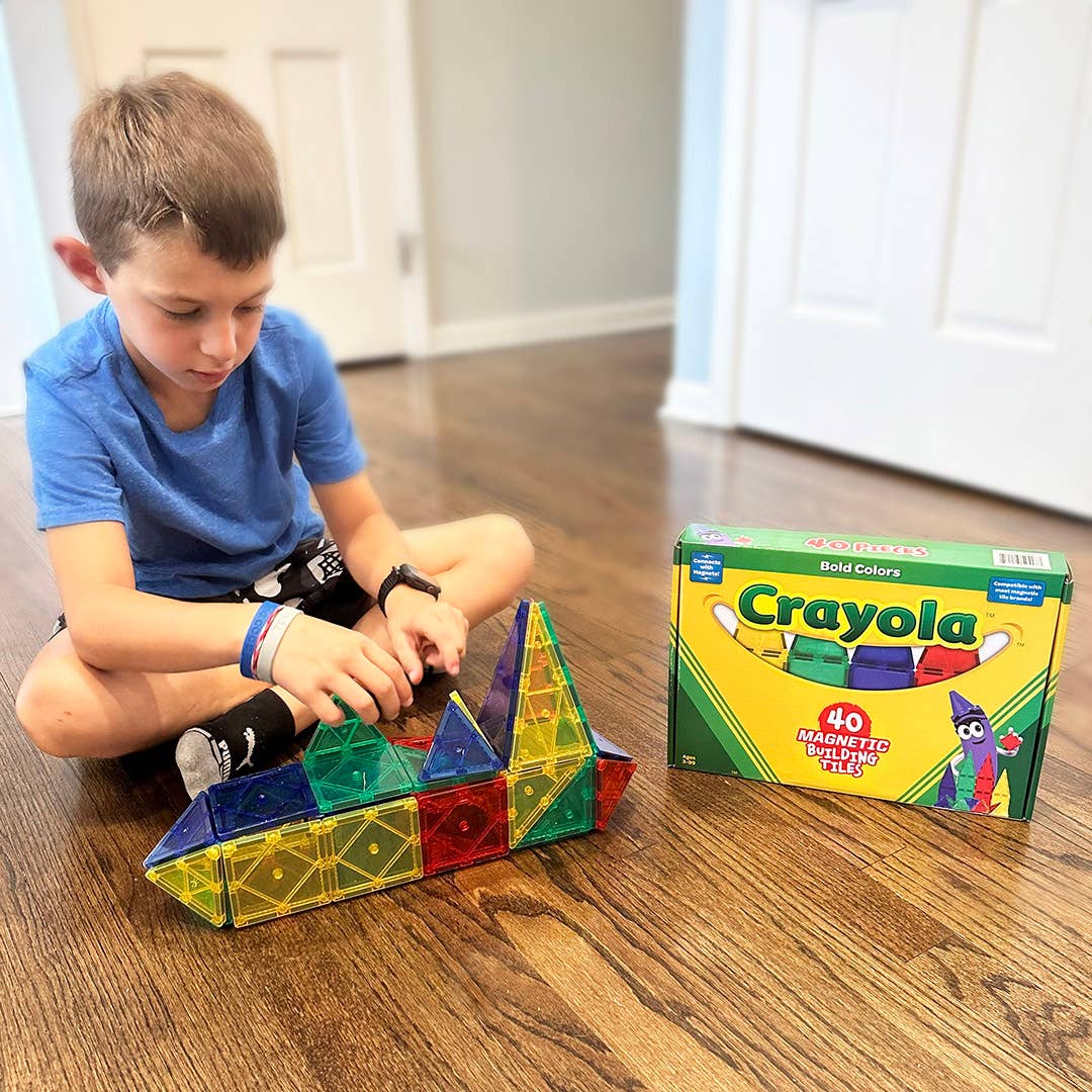 Crayola Bold Magnetic Tiles 24 - Piece Set