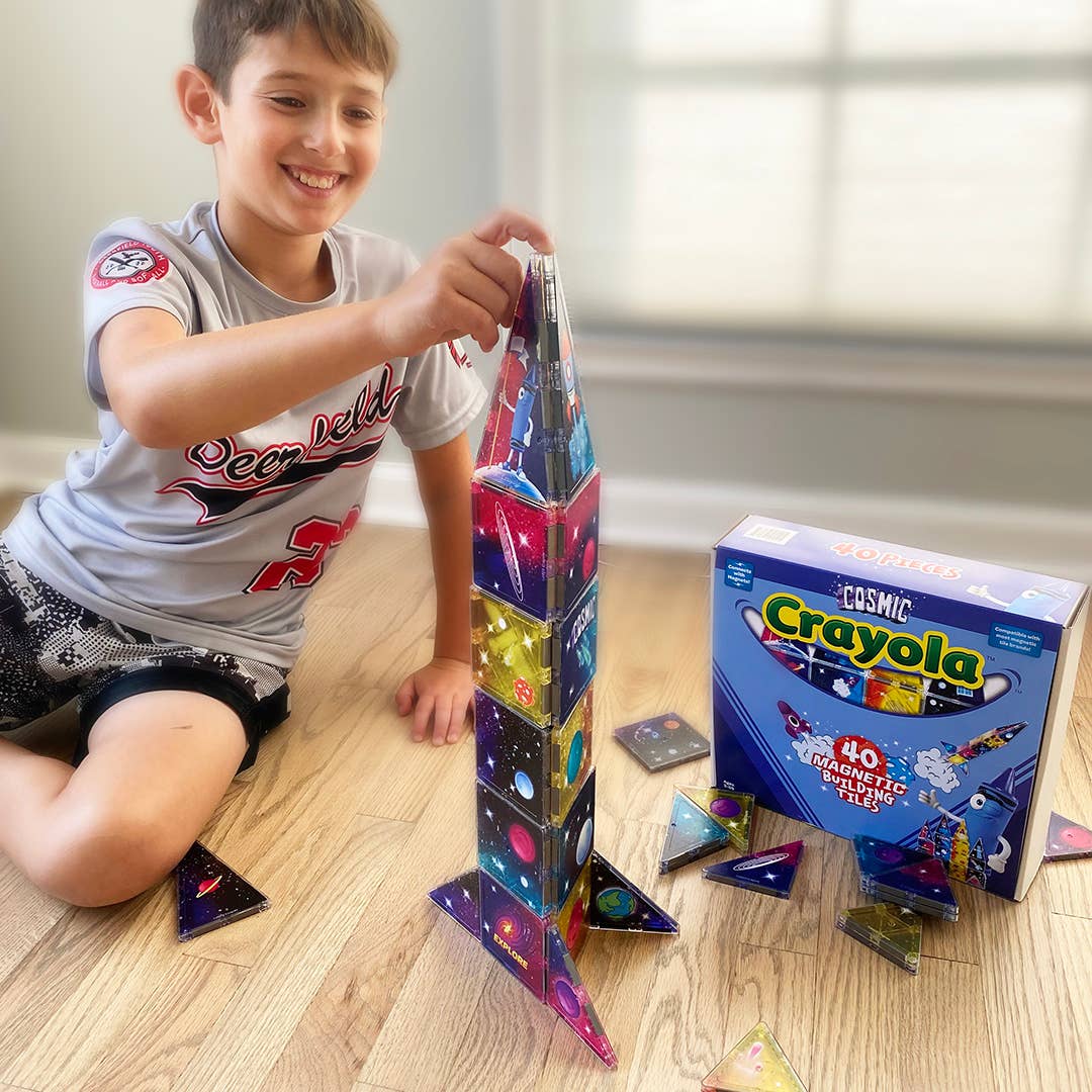 Crayola Cosmic Magnetic Tiles 24 - Piece Set