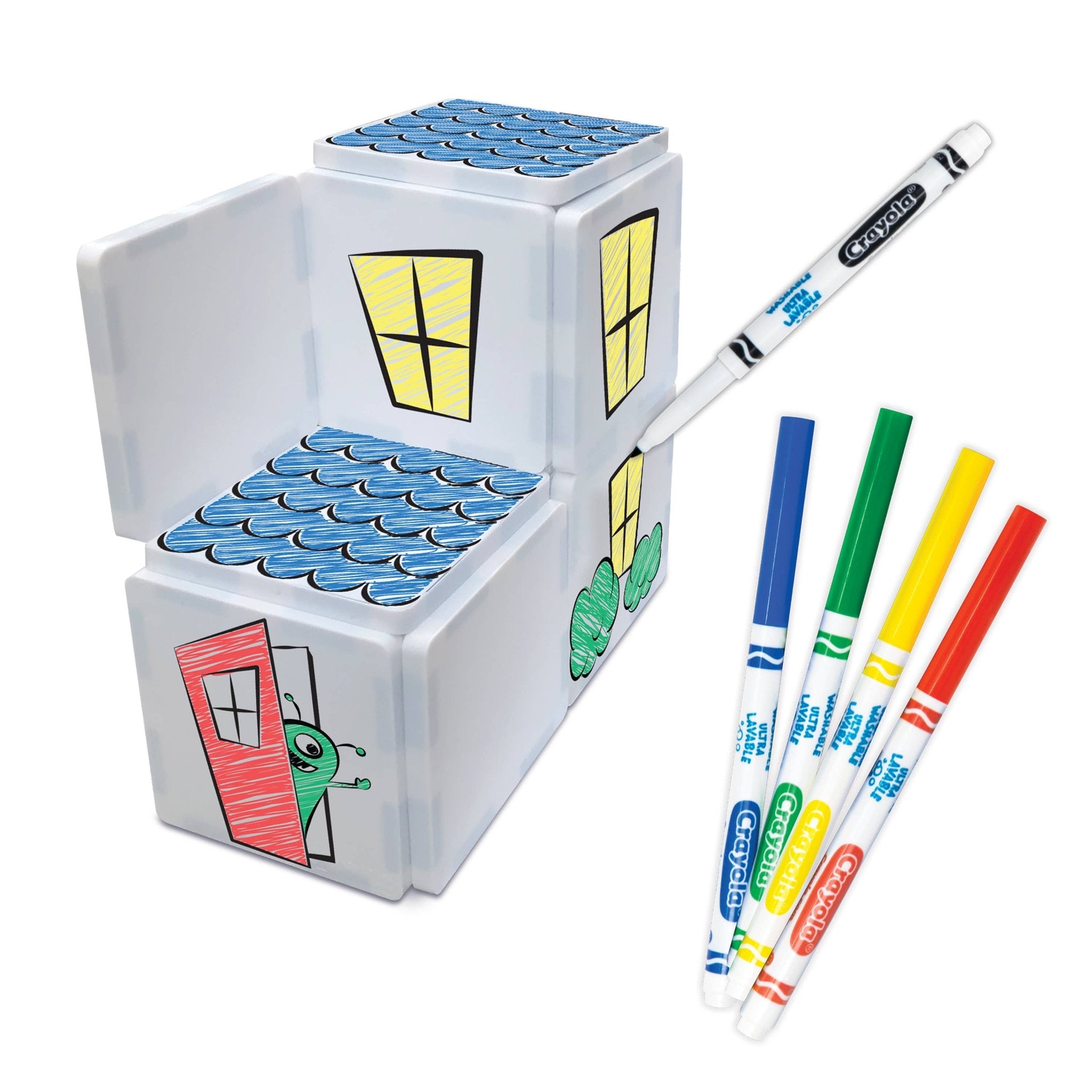 Crayola Doodle Tiles Magnetic Tiles 14 - Piece Expansion Pack