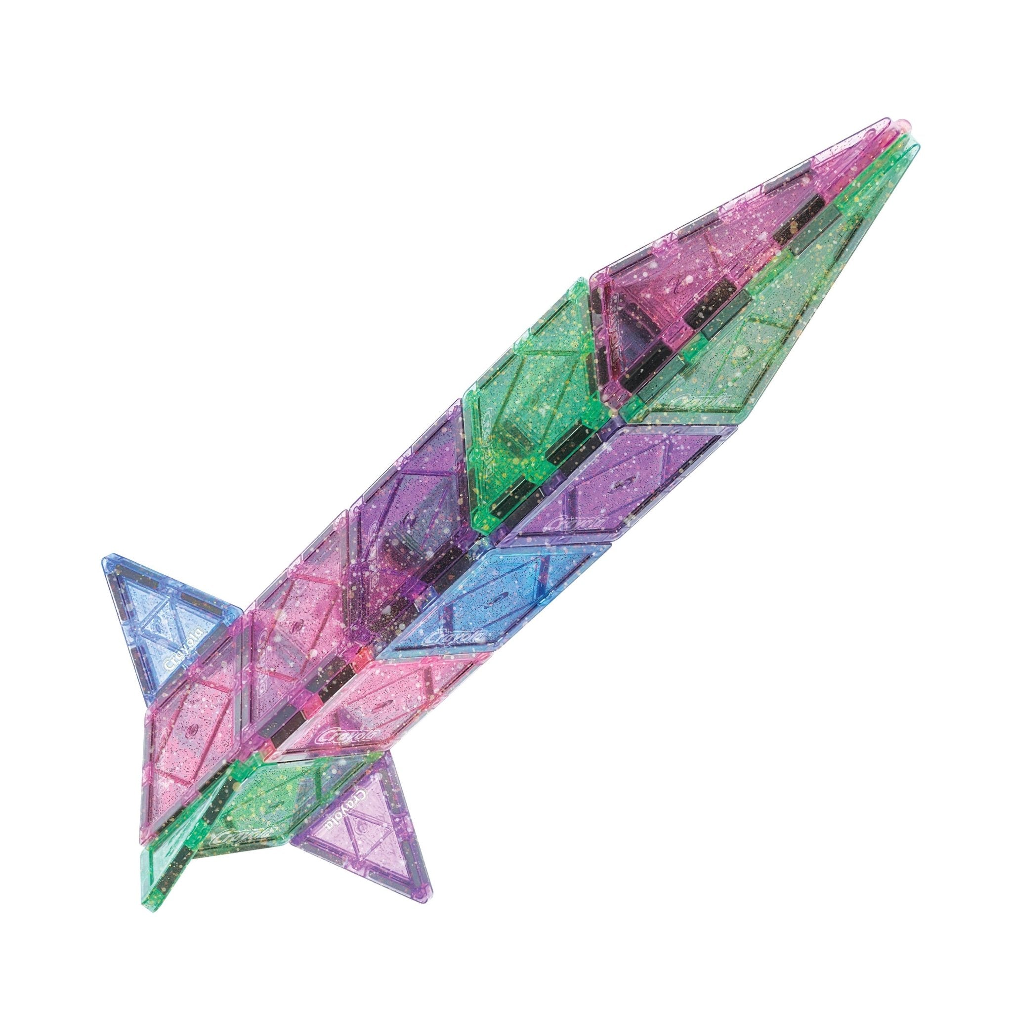 Crayola Glitter Magnetic Tiles 40 - Piece Set