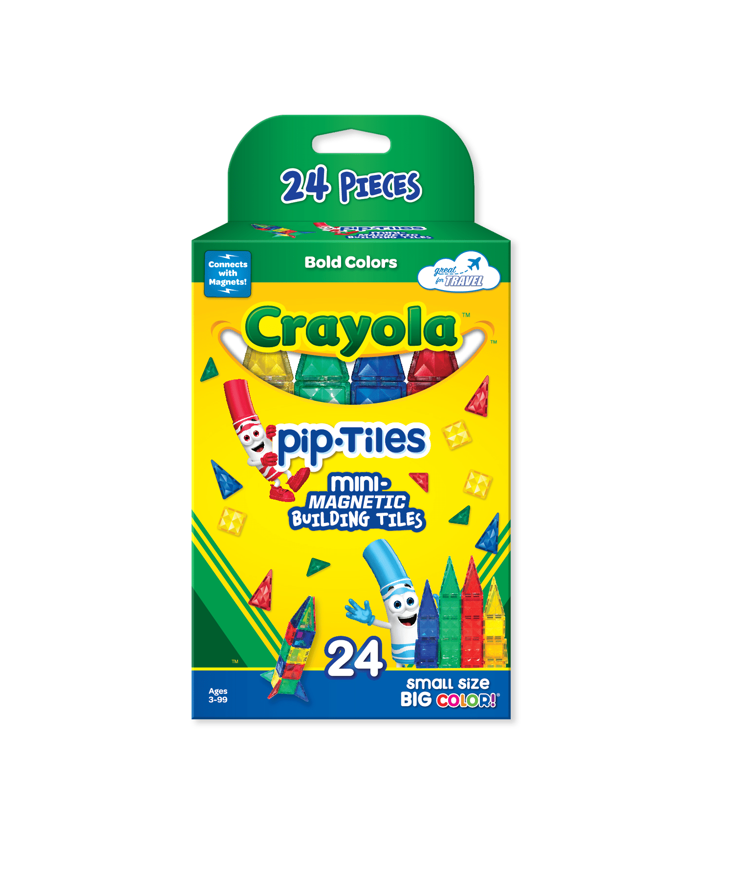 Crayola Mini PIP Magnetic Tiles 24 - Piece Set