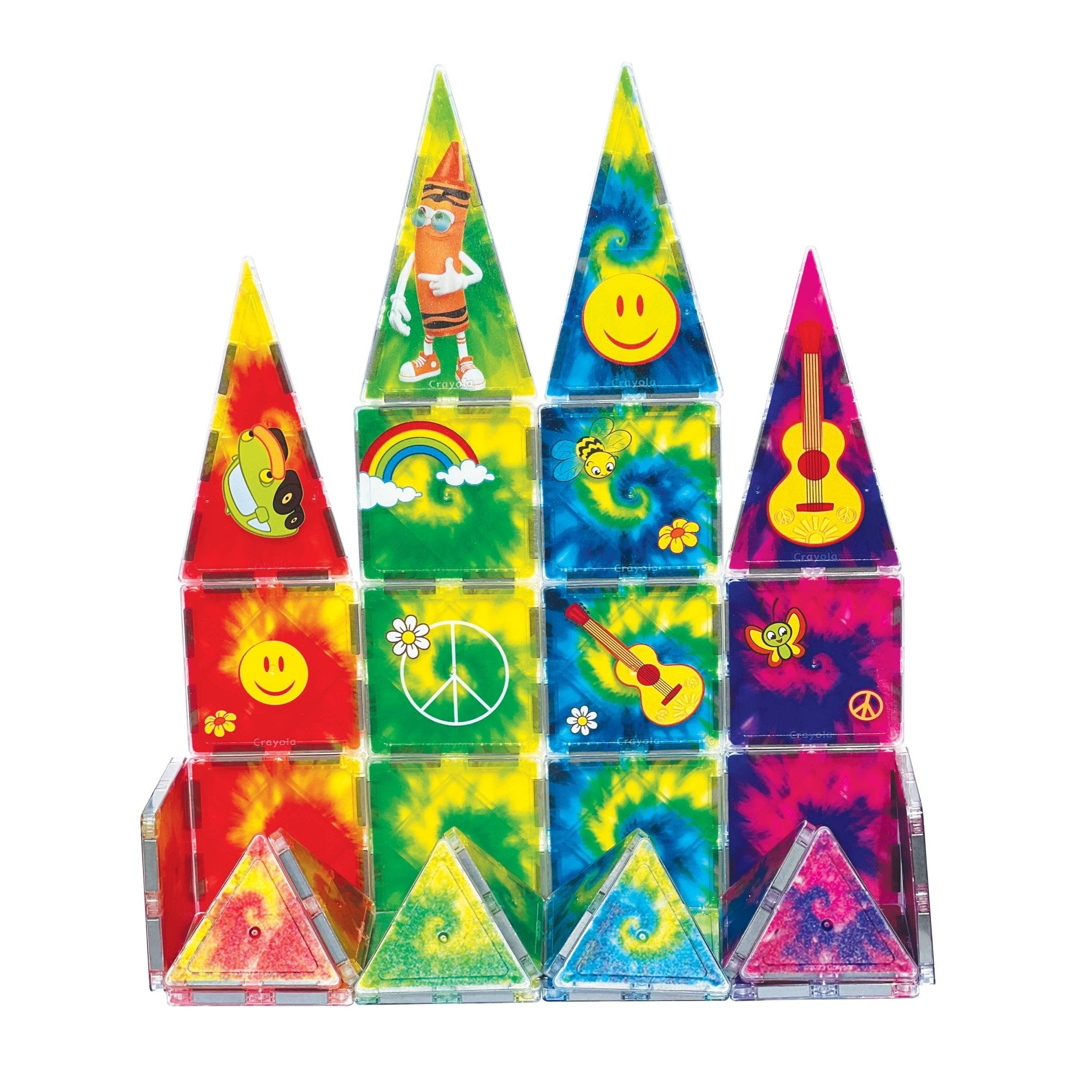 Crayola Tie - Dye Magnetic Tiles 40 - Piece Set