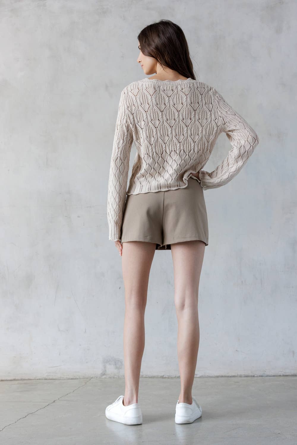 Crocheted Knit Cardigan