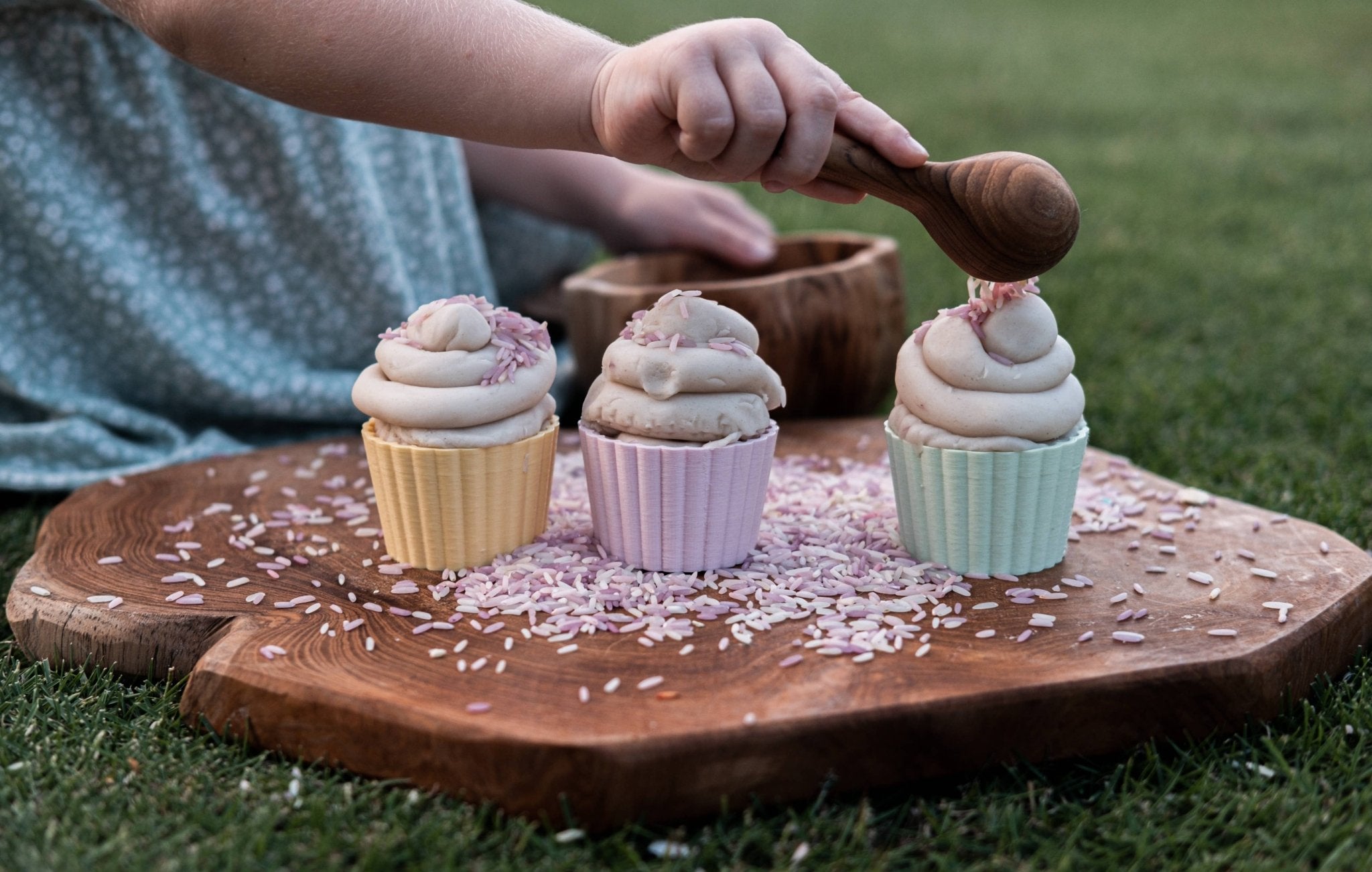 Cupcake Sensory Eco Mould Set of 3