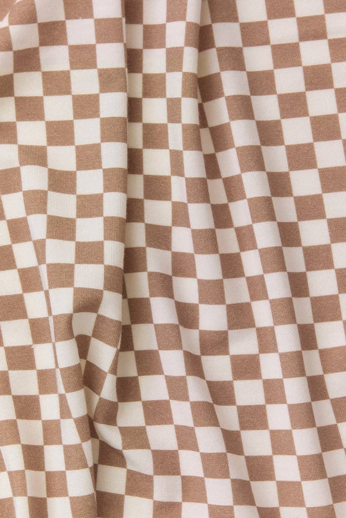 Almondine Chequer Wrap