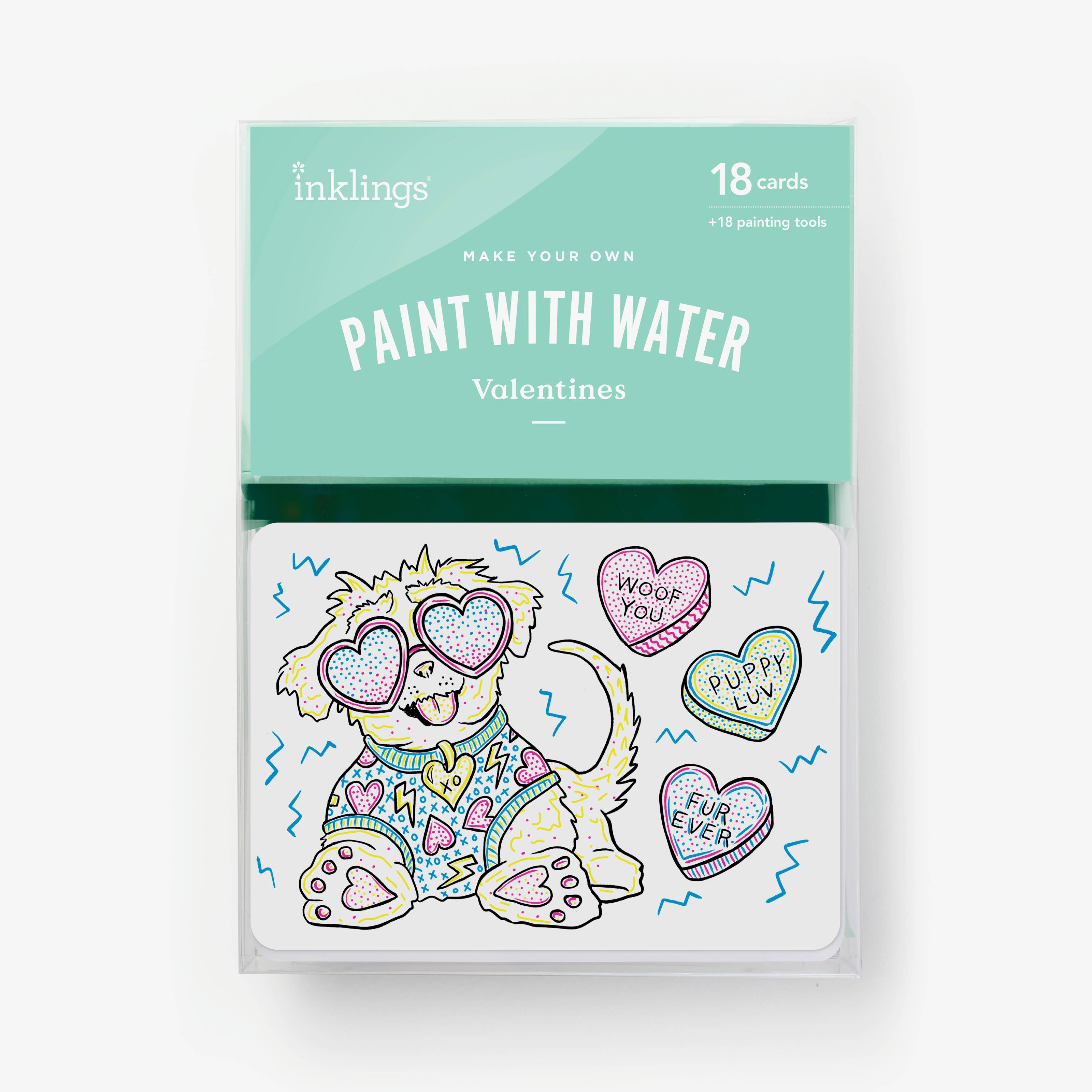 Paint with Water Valentine Cards | Puppy