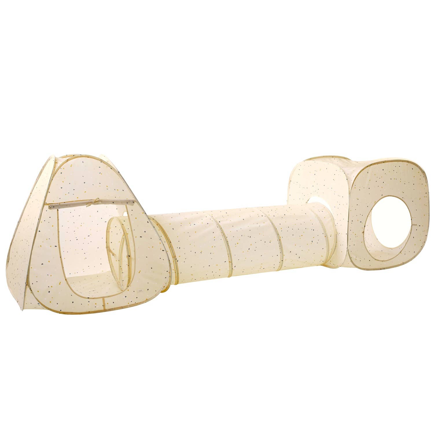 3-in-1 Play Tent & Tunnel Set || Terrazzo Beige