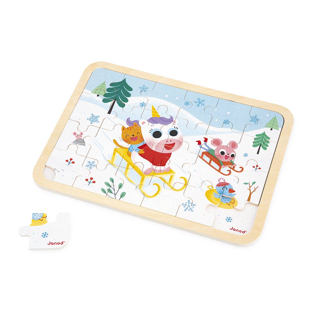 Wooden Mountain Spot-the-Difference Puzzle