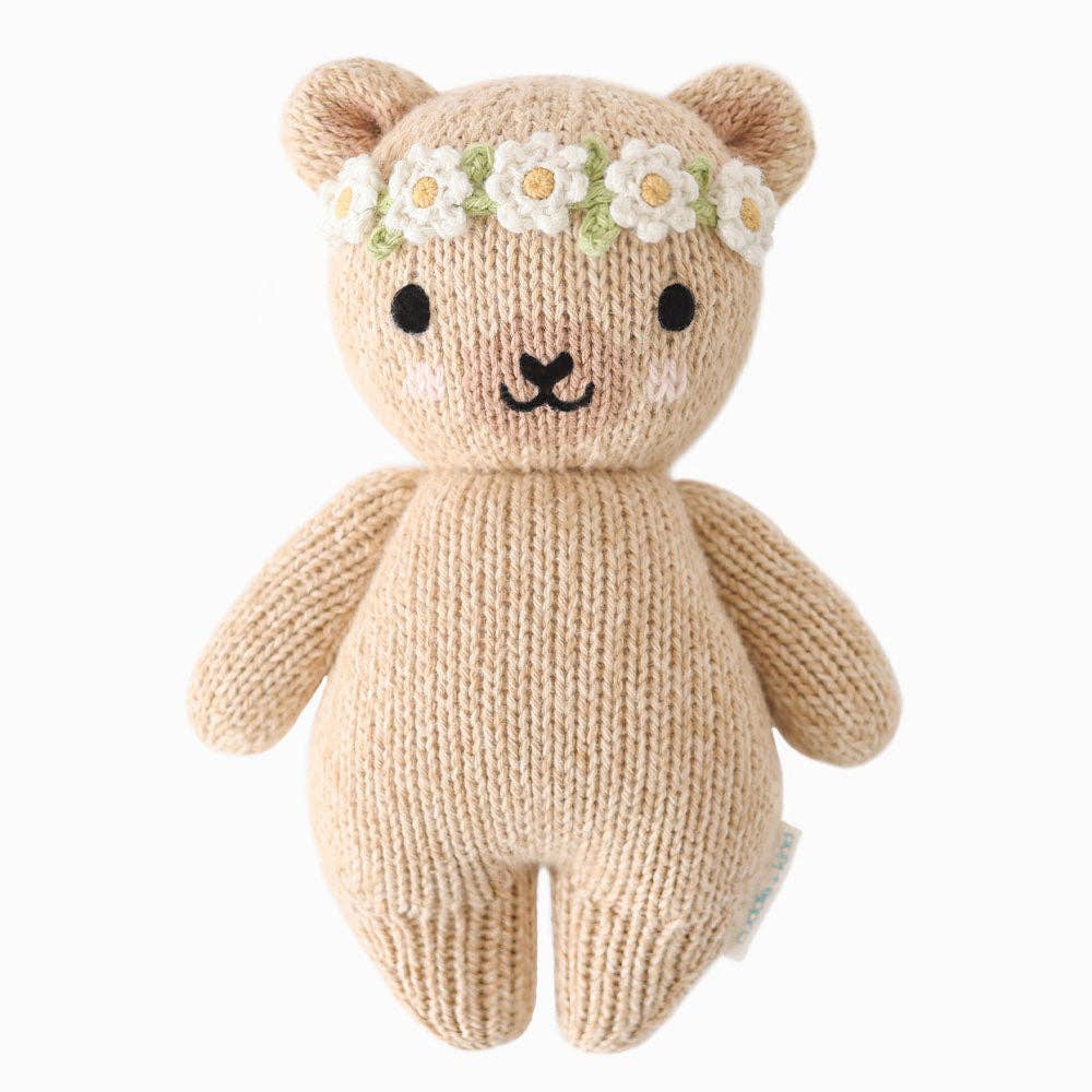 Baby Honey Bear || Ivory Floral