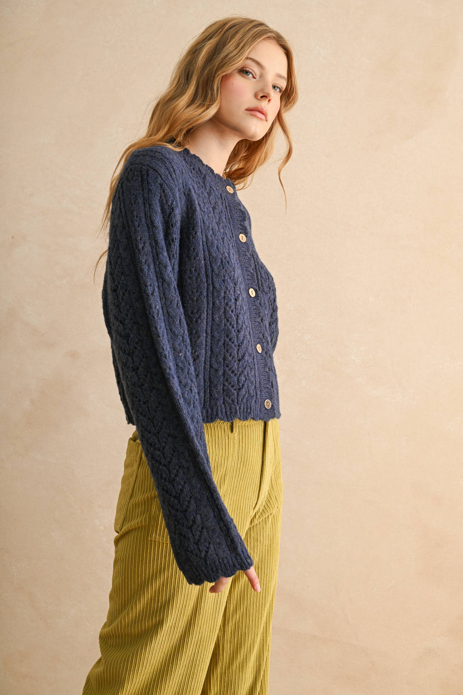 Marlowe Cable Knit Cardigan