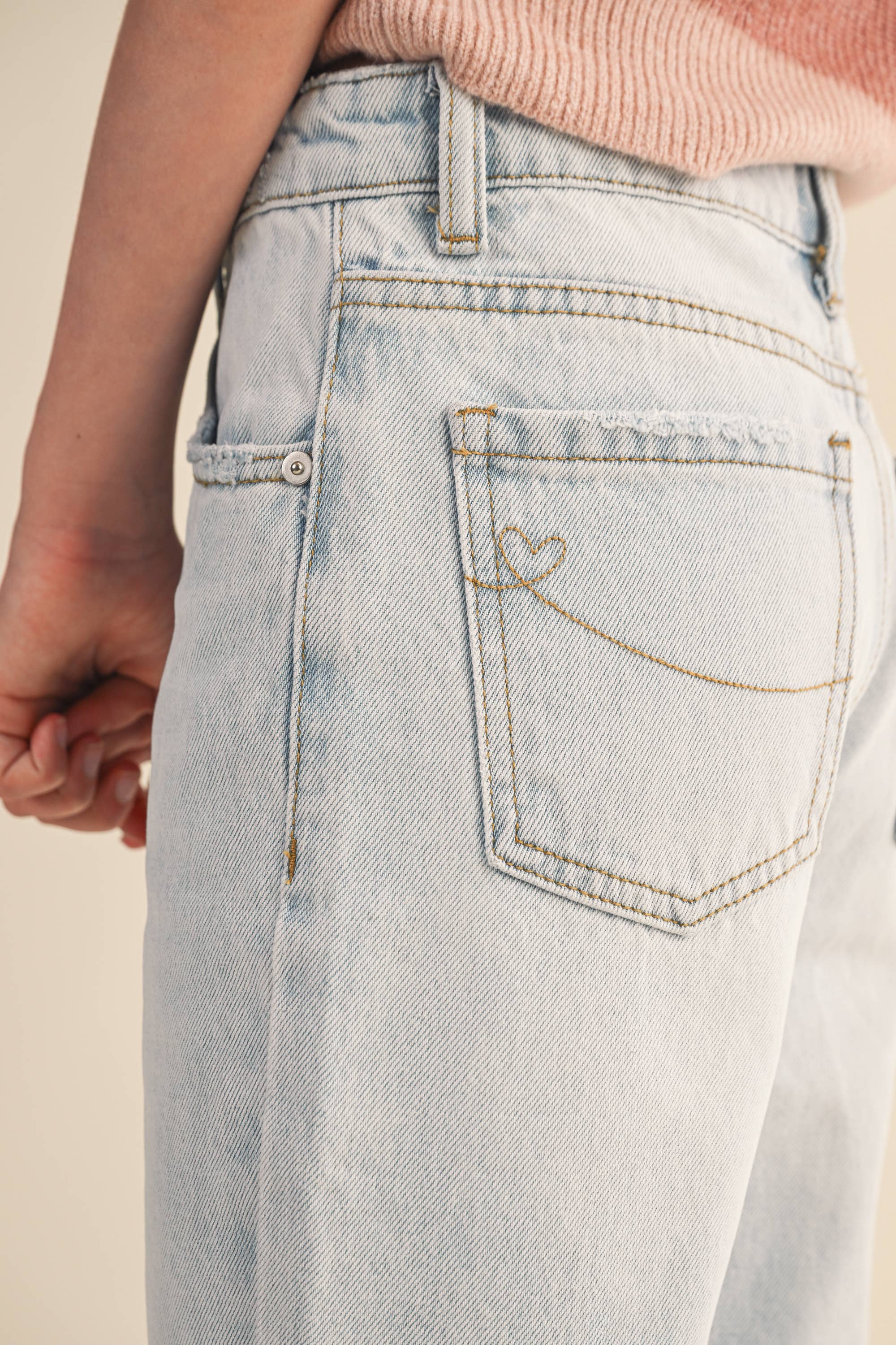 Tween Straight Light Wash Denim