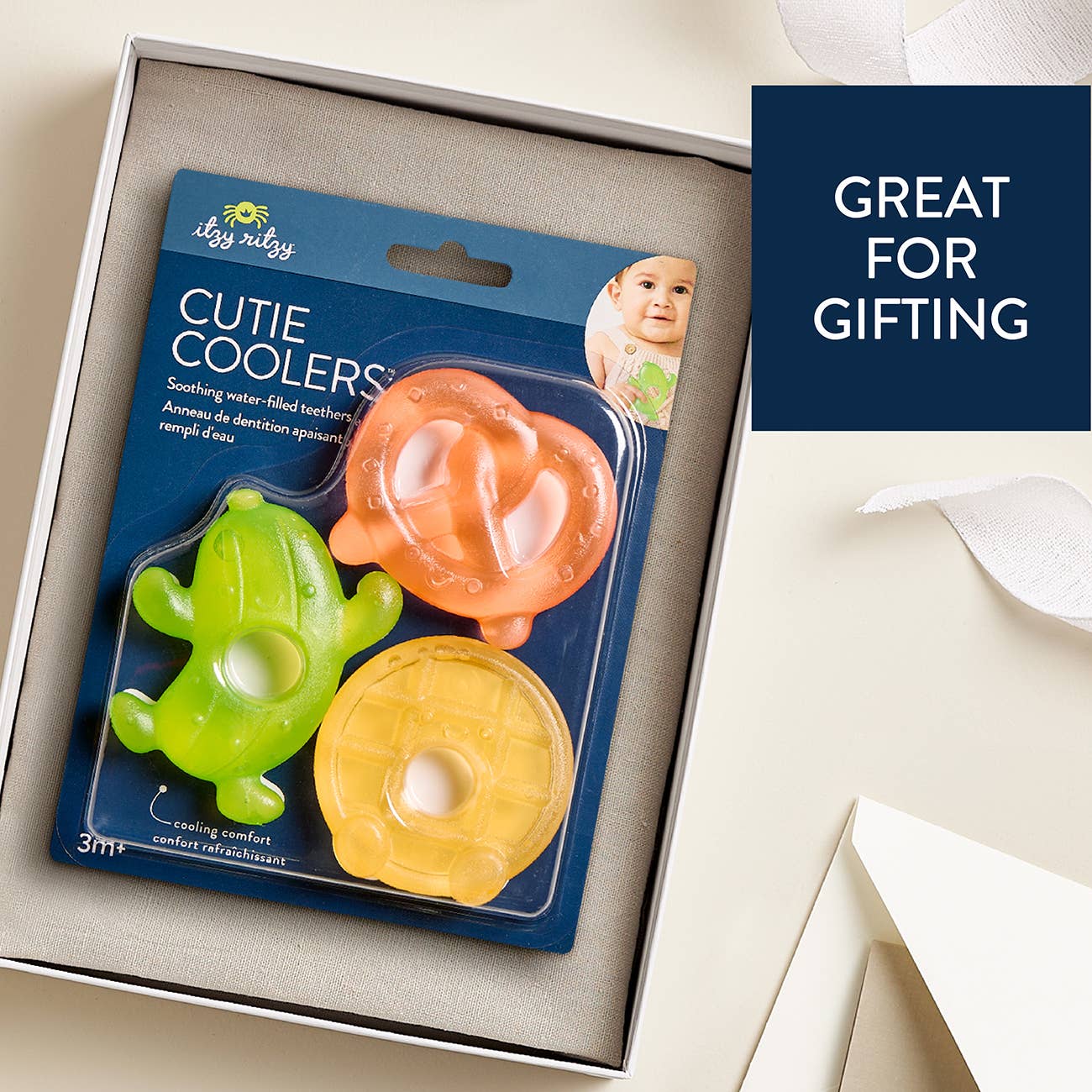 Cutie Coolers™ Water Filled Teethers (3-pack) || Silly Foods