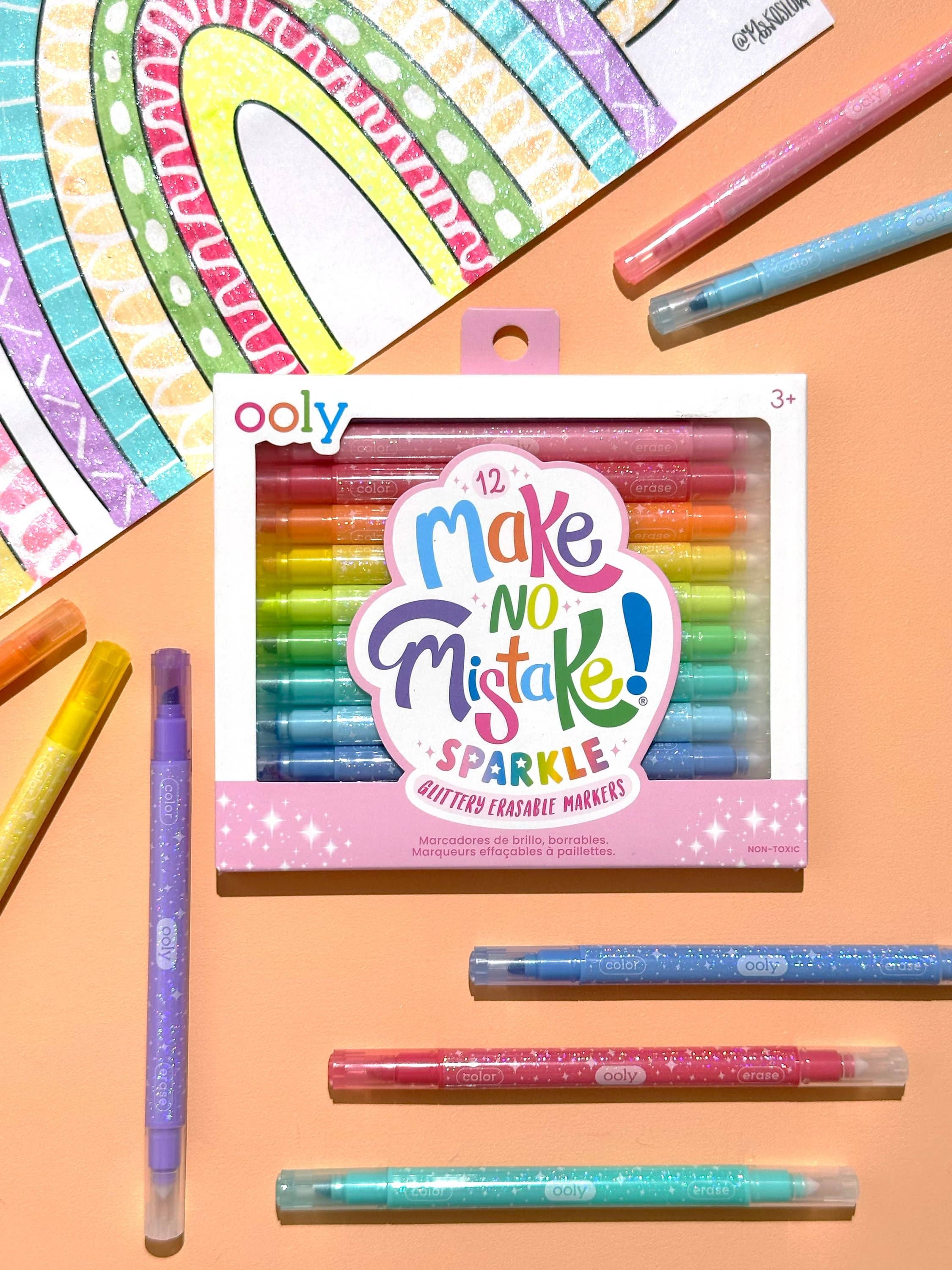 Make no Mistake! Glittery Erasable Markers