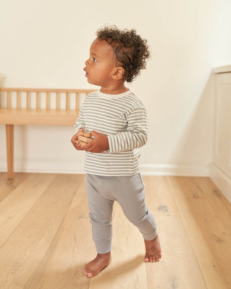 Drawstring Pant | Dusty Blue - LAST ONENB