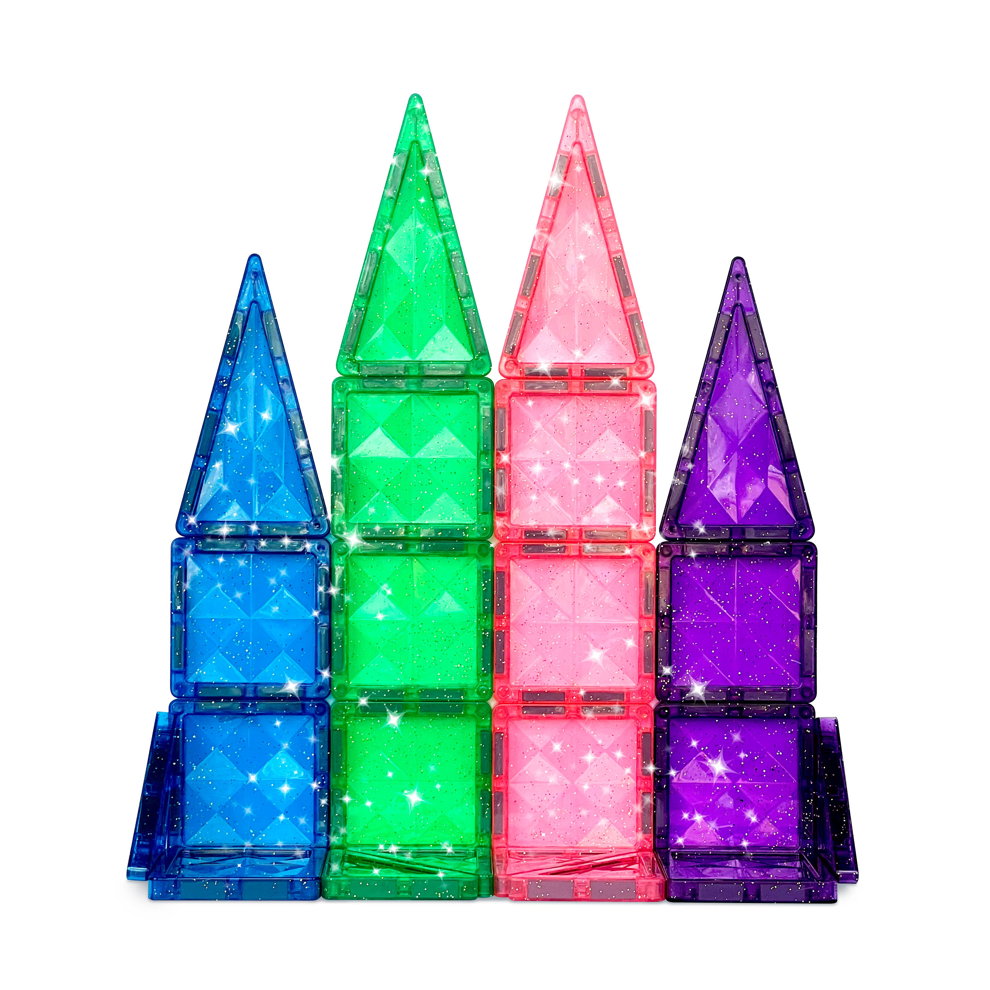 Crayola Mini Glitter PIP Magnetic Tiles 24-Piece Set