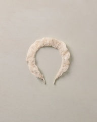 GATHERED HEADBAND || PEARL