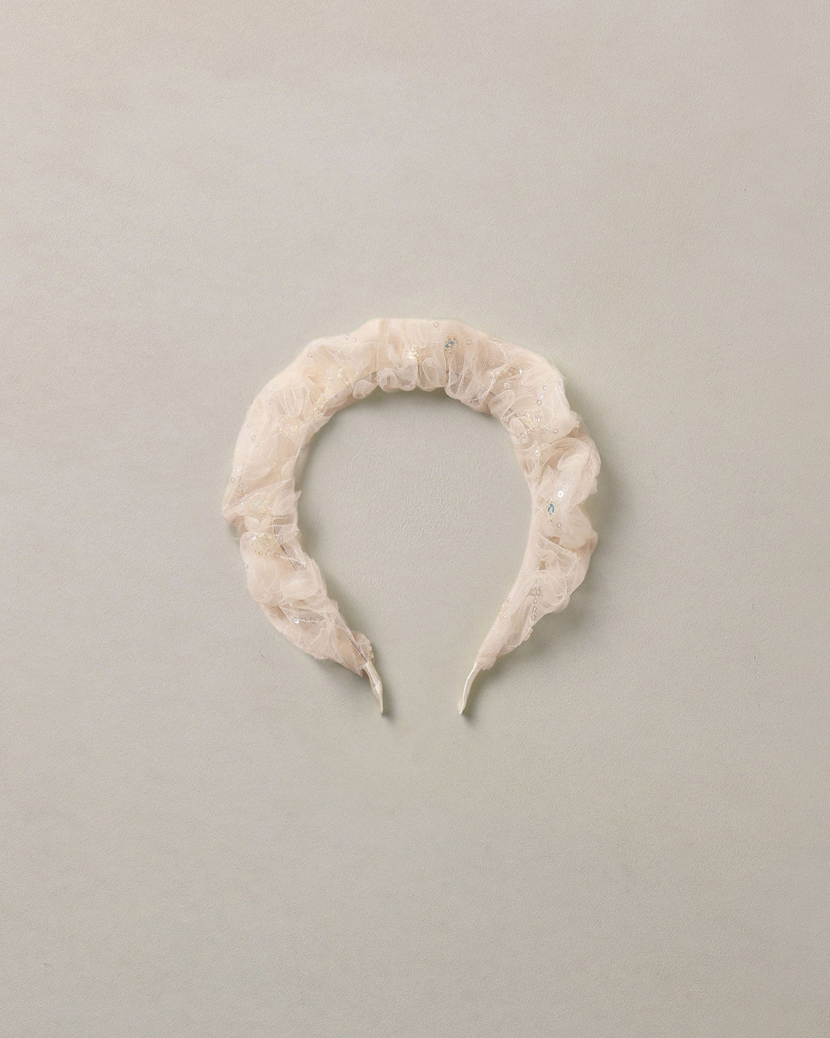 GATHERED HEADBAND || PEARL