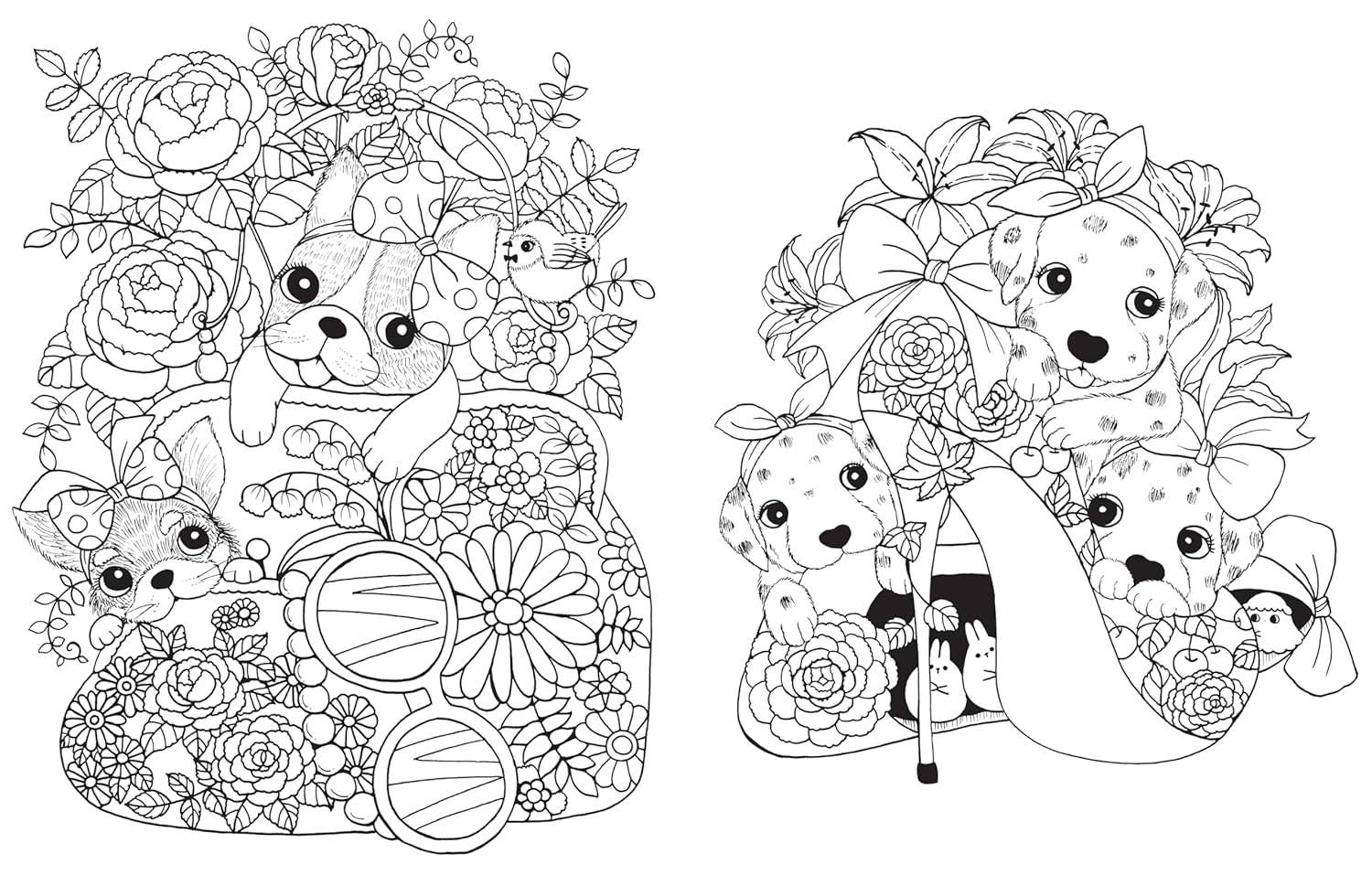 A Million Puppies Coloring Book