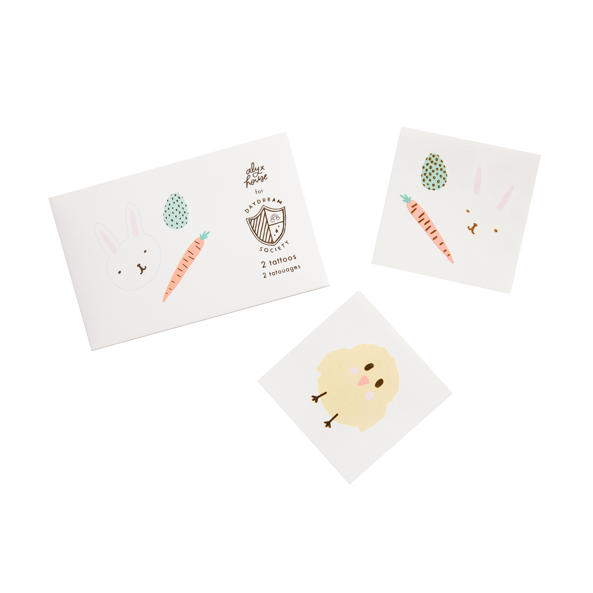 Easter Fun Temporary Tattoos - 2 Pk