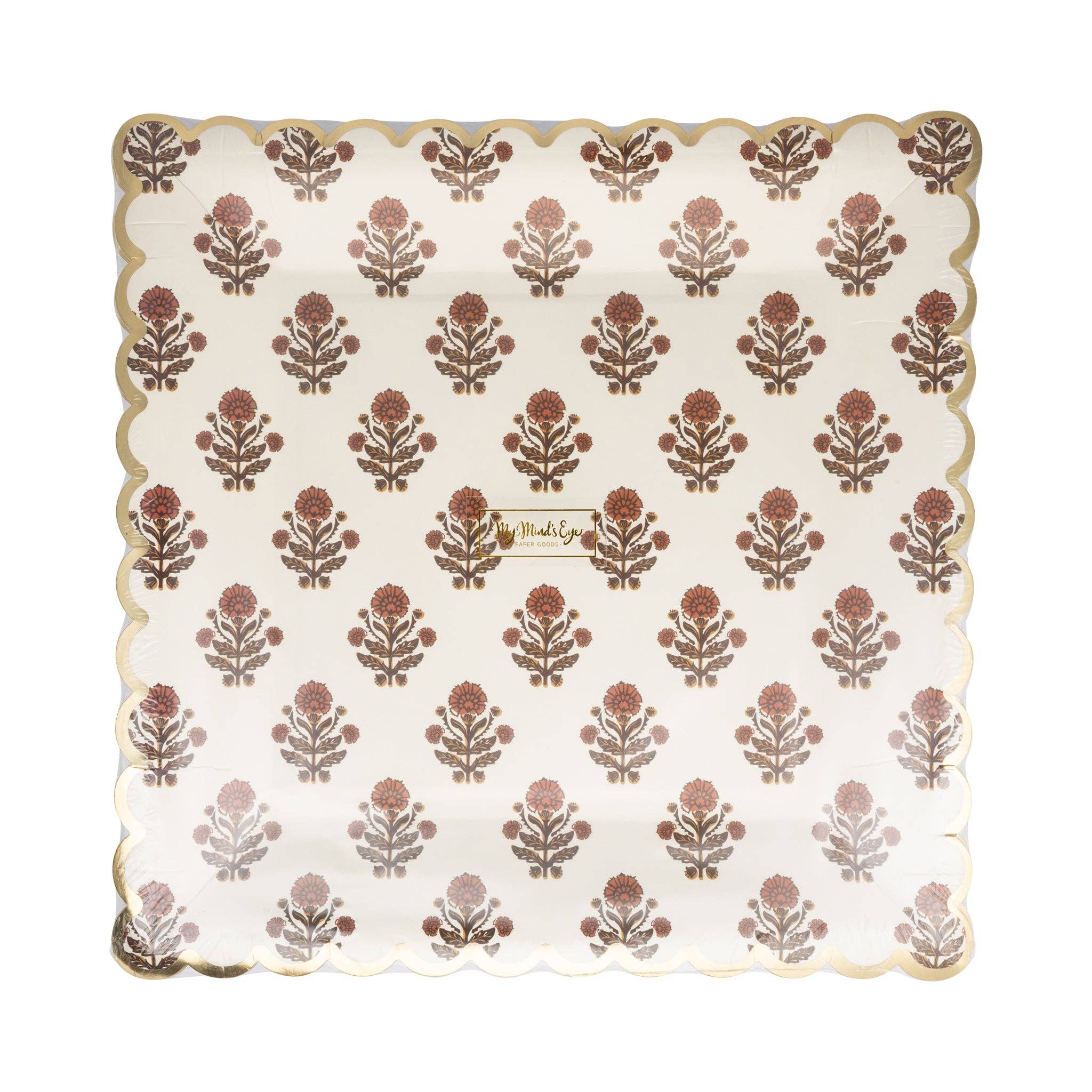 Give Thanks Floral Plate