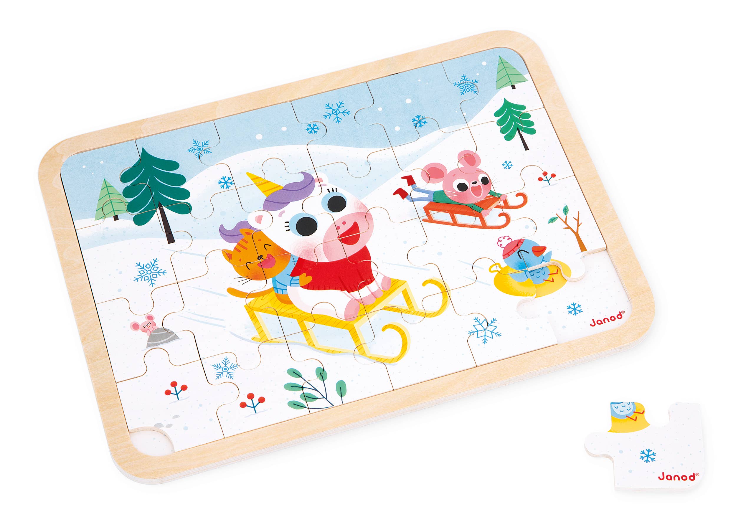 Wooden Mountain Spot-the-Difference Puzzle