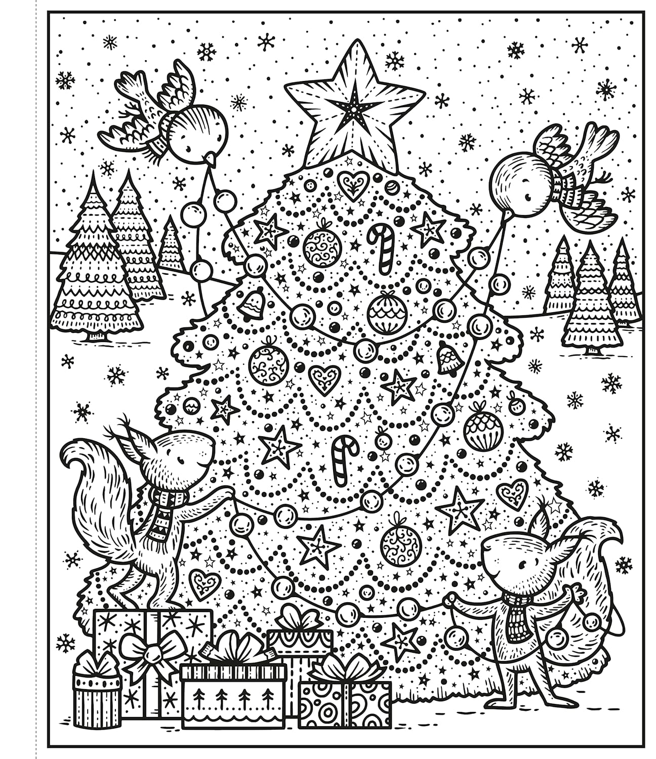 Enchanted Christmas Magic Painting Book