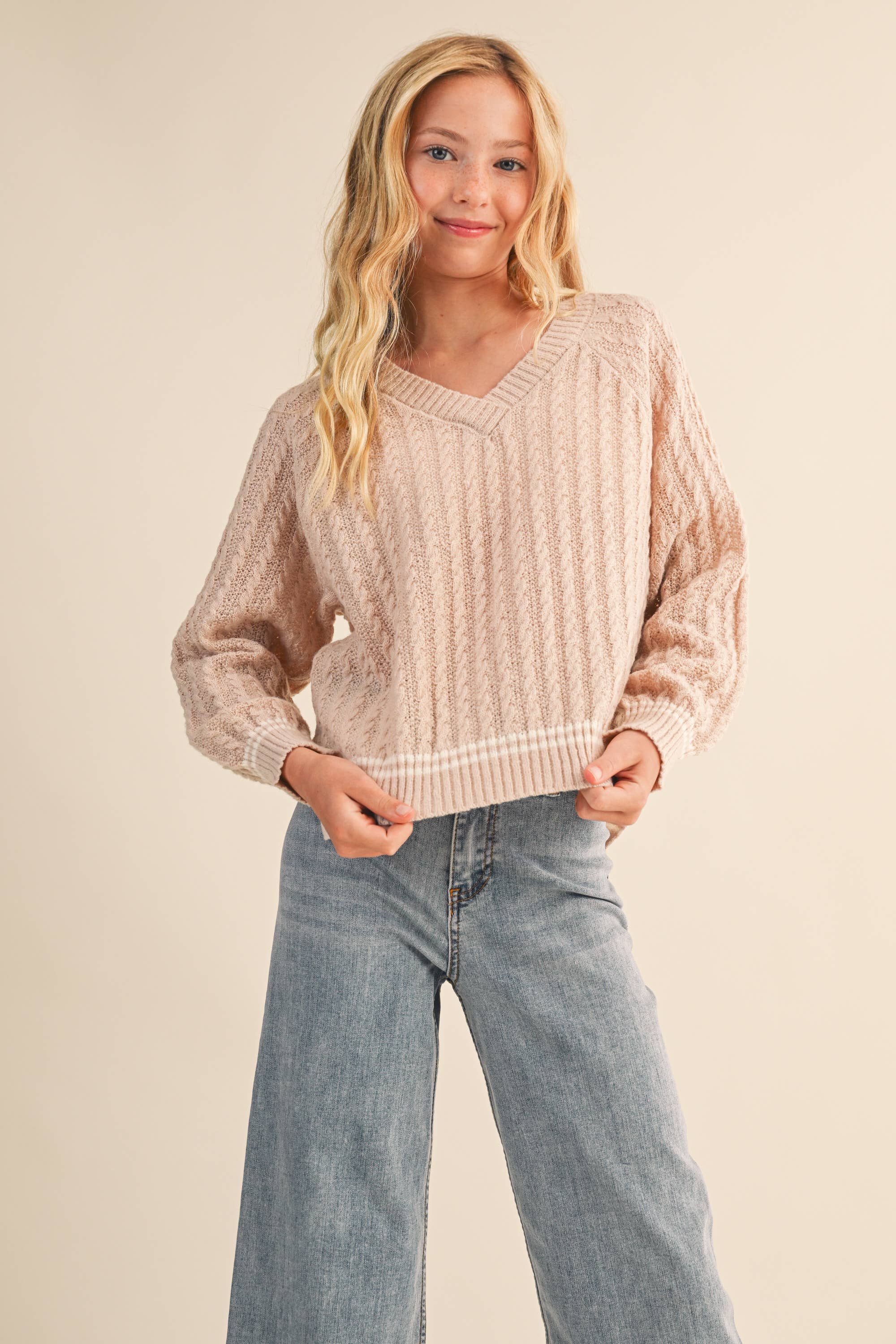 Tween Cable Sweater (Tween)