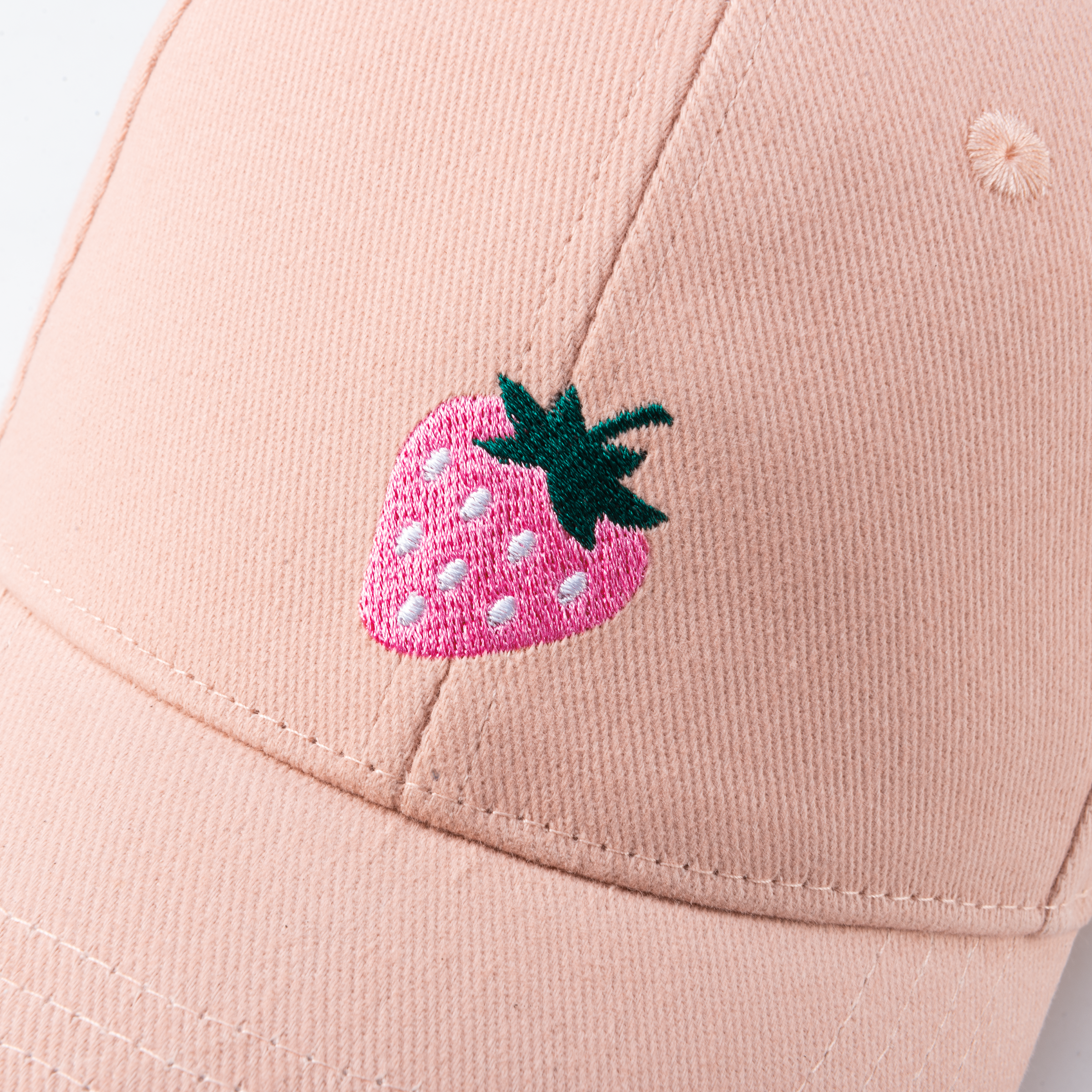 Kids Baseball Hat - Pink Strawberry