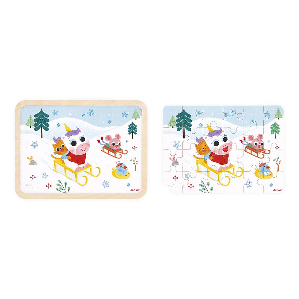 Wooden Mountain Spot-the-Difference Puzzle